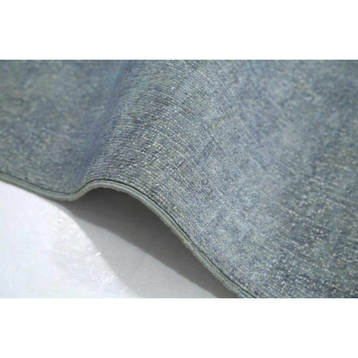 Overdye 8x9 Handmade Double Knotted Washable Wool Rug - Monochormatic