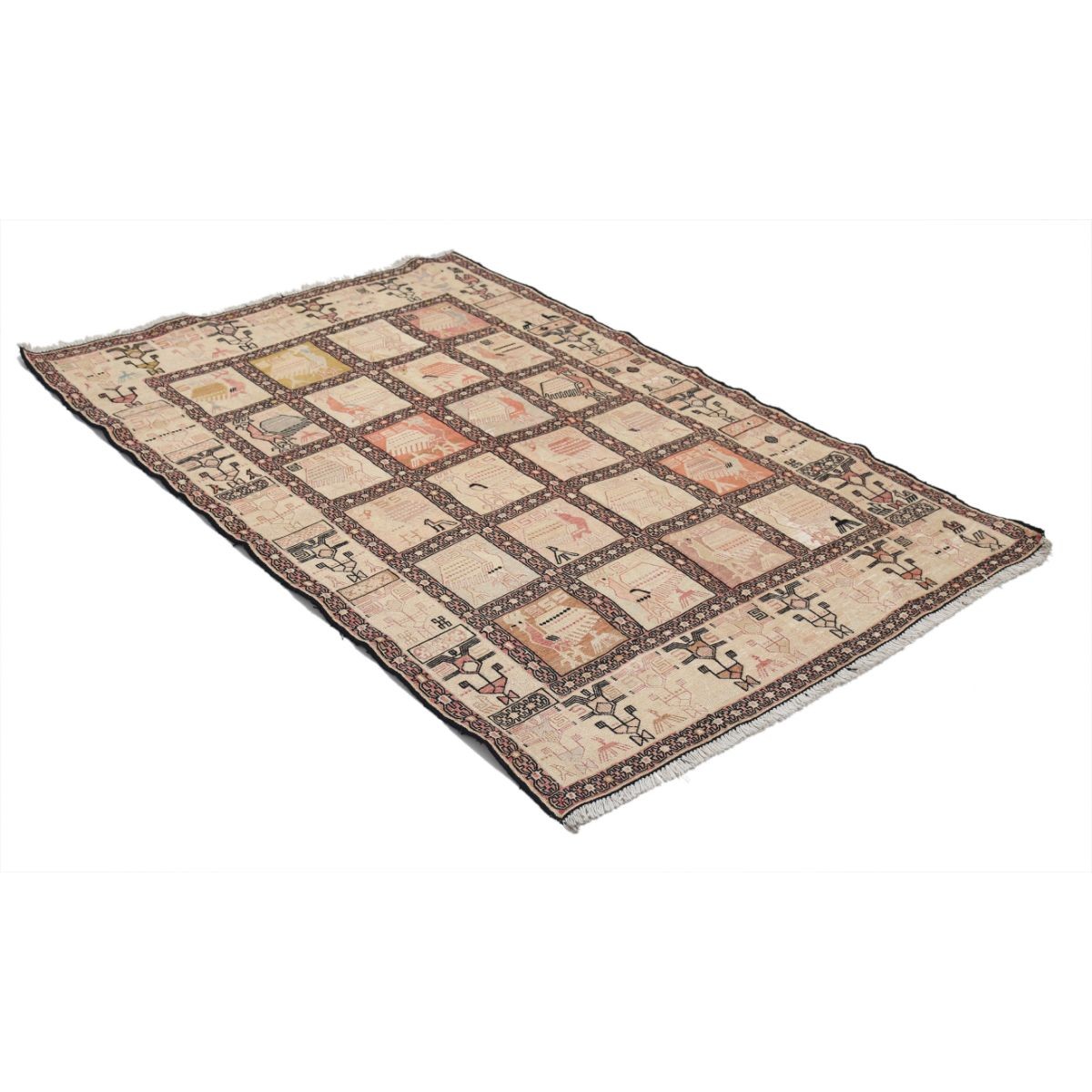 Silki 4x6 Hand Woven Washable Silk Rug - Colorful