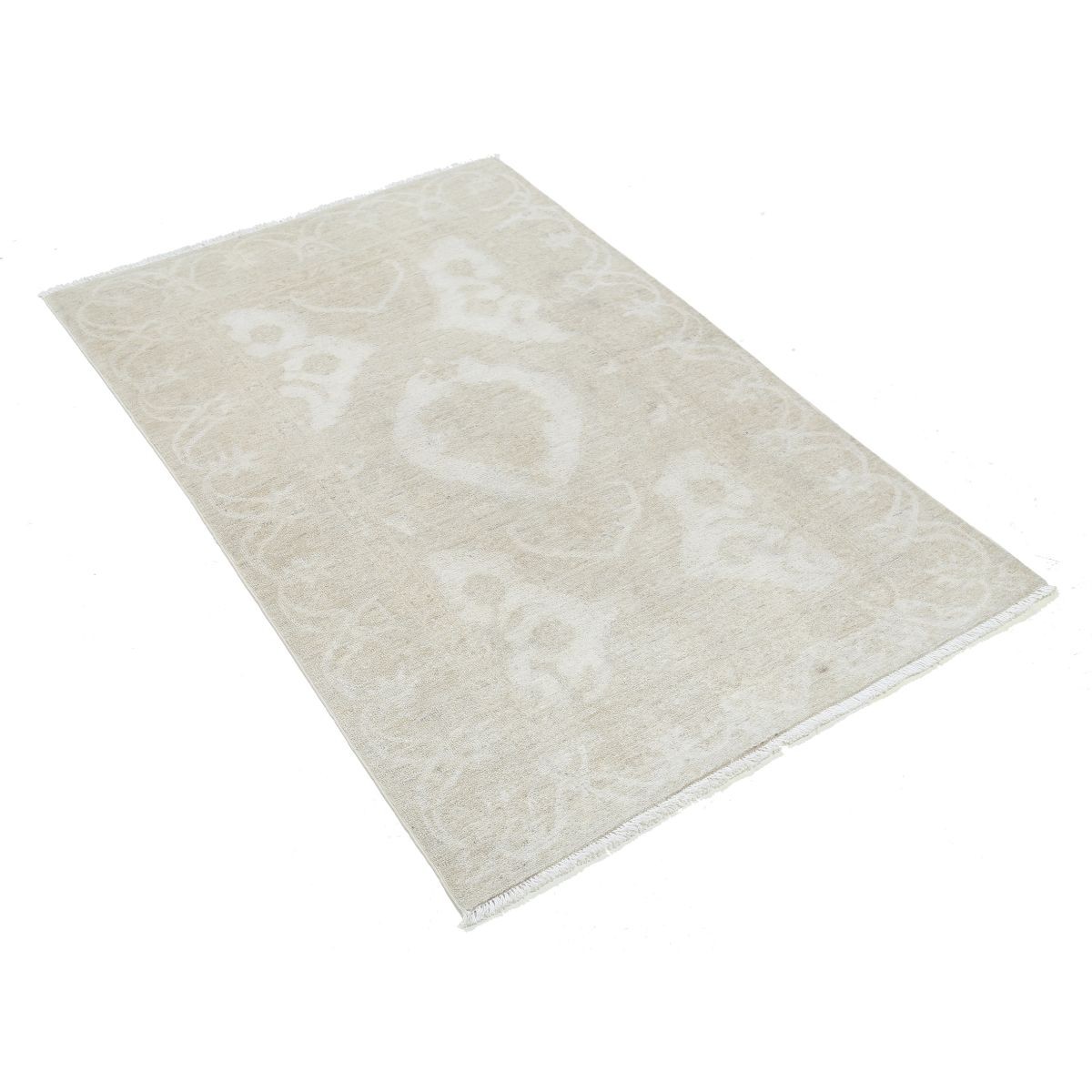 Serenity 3x6 Handmade Double Knotted Washable Wool Rug - Soft Hues