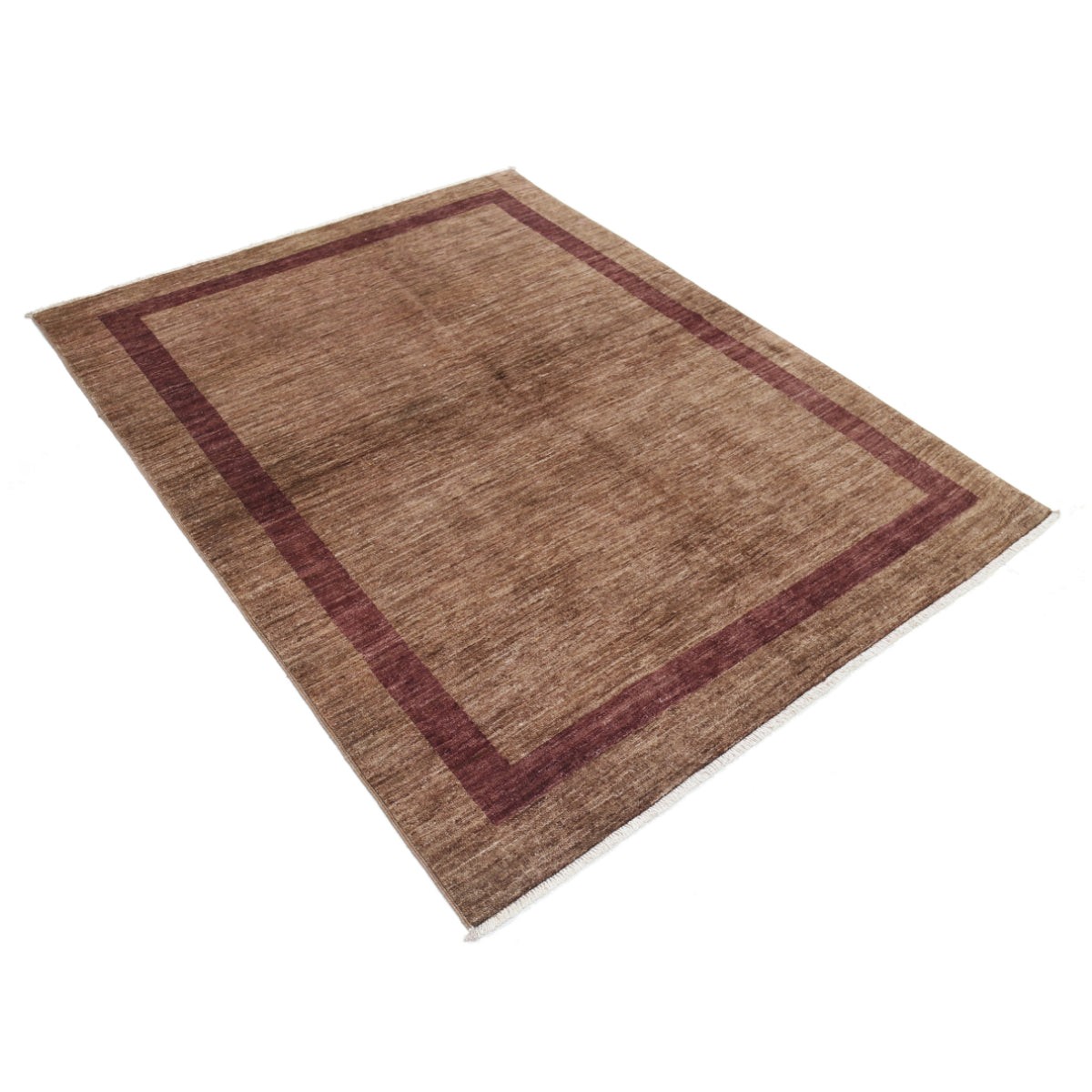Modcar 5x6 Handmade Double Knotted Washable Wool Rug - Colorful