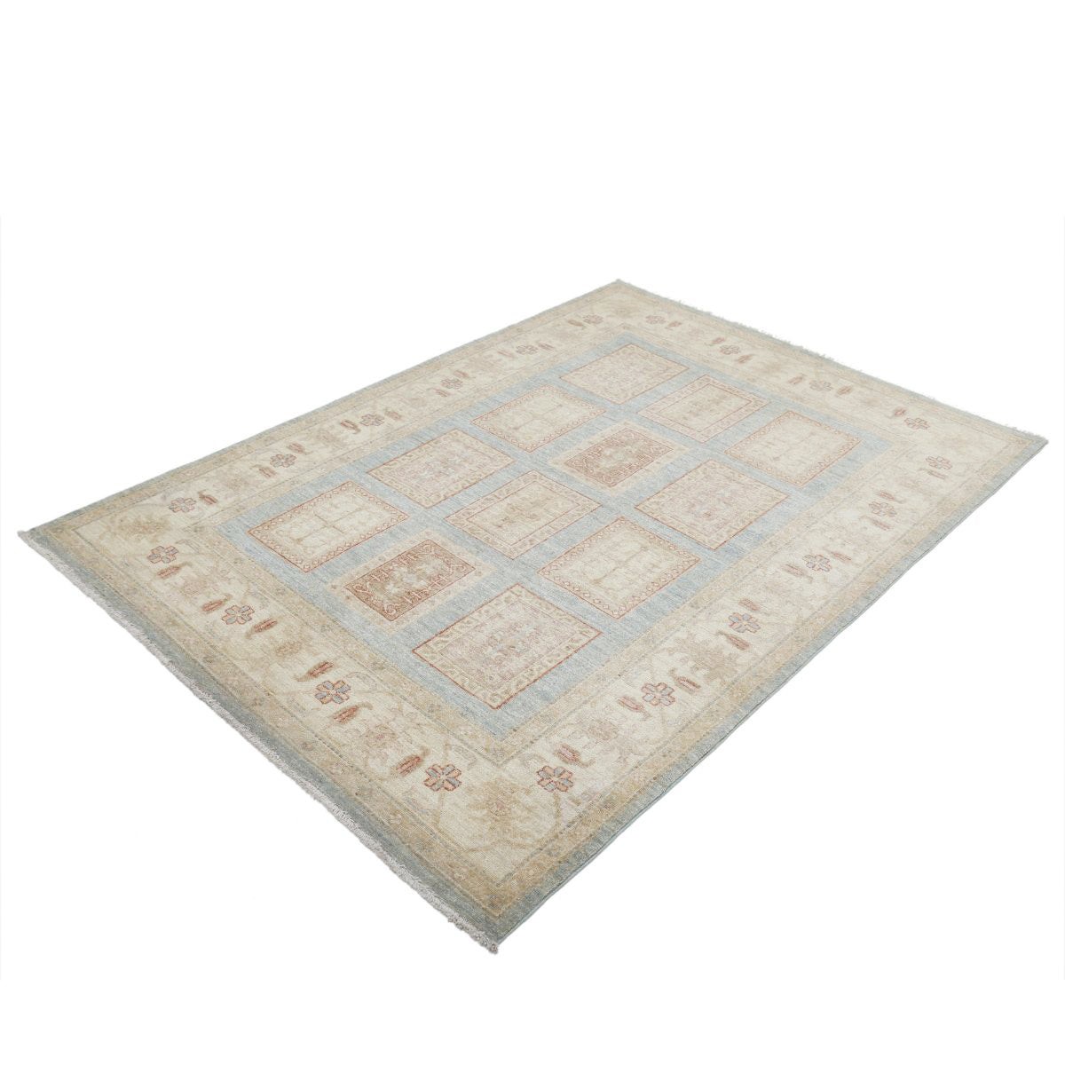 Bakhtiari 5x7 Handmade Double Knotted Washable Wool Rug - Colorful