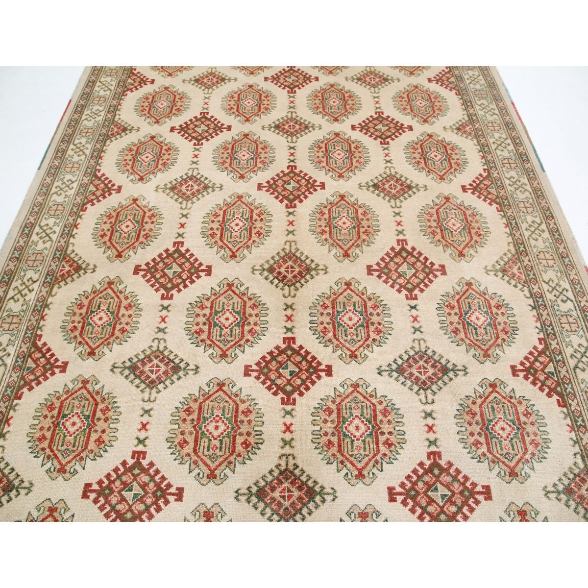 Revival 7x10 Handmade Double Knotted Washable Wool Rug - Colorful