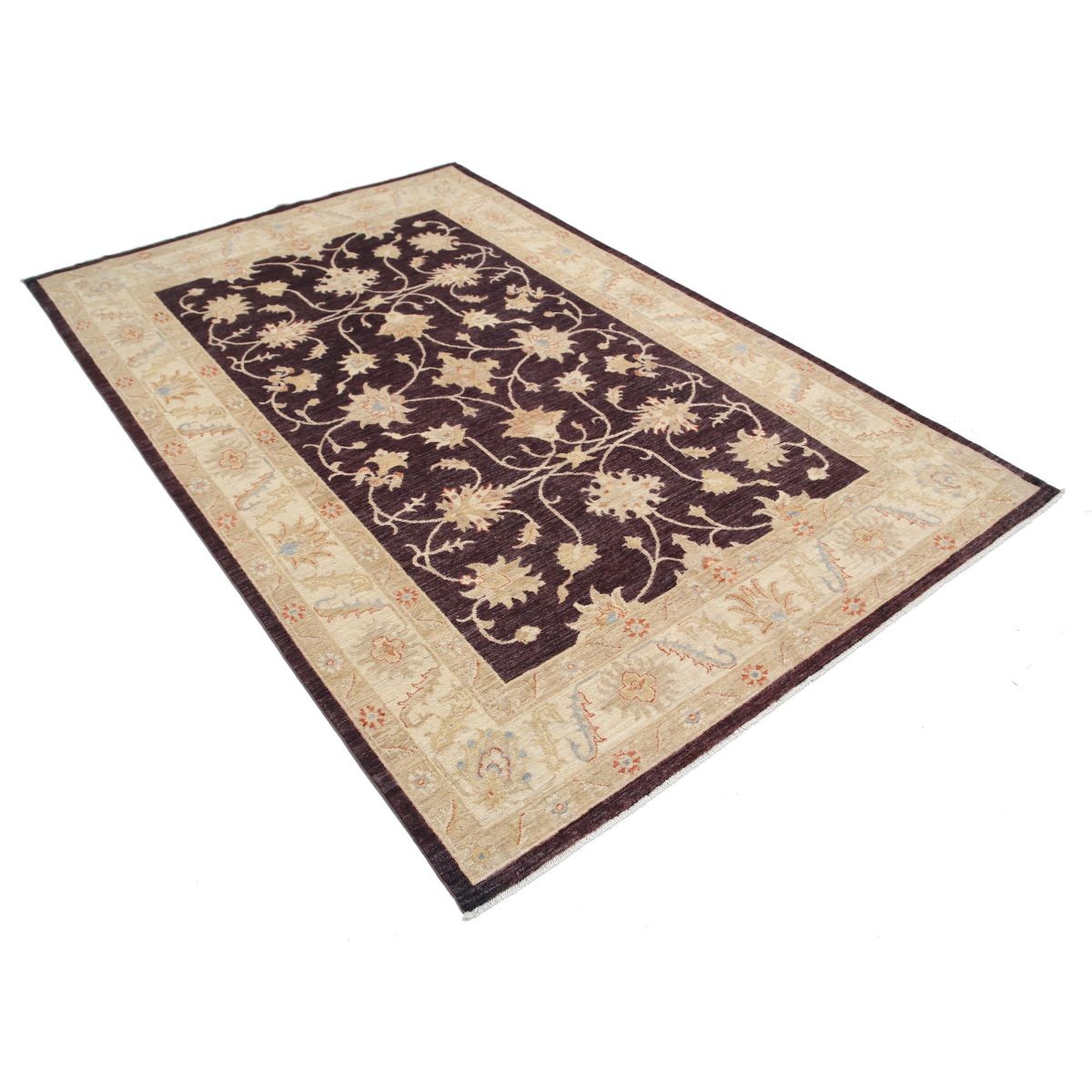 Ziegler 5x8 Handmade Double Knotted Washable Wool Rug - Colorful