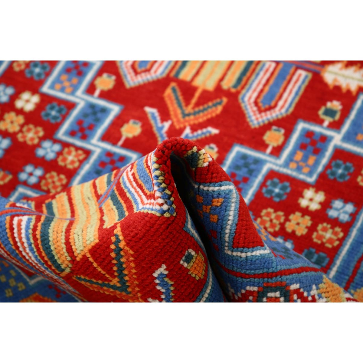 Revival 3x5 Handmade Double Knotted Washable Wool Rug - Colorful