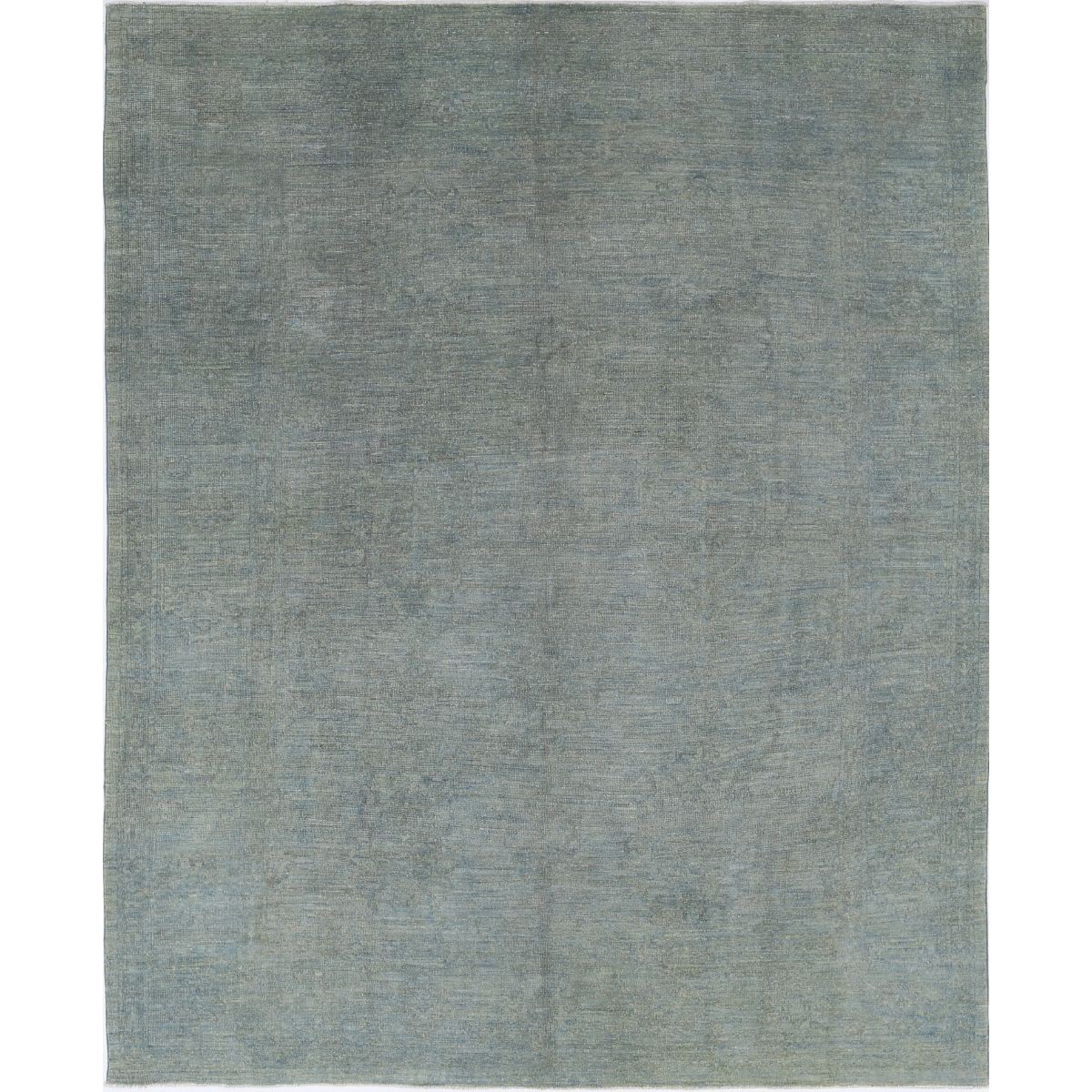 Overdye 8x10 Handmade Double Knotted Washable Wool Rug - Monochormatic