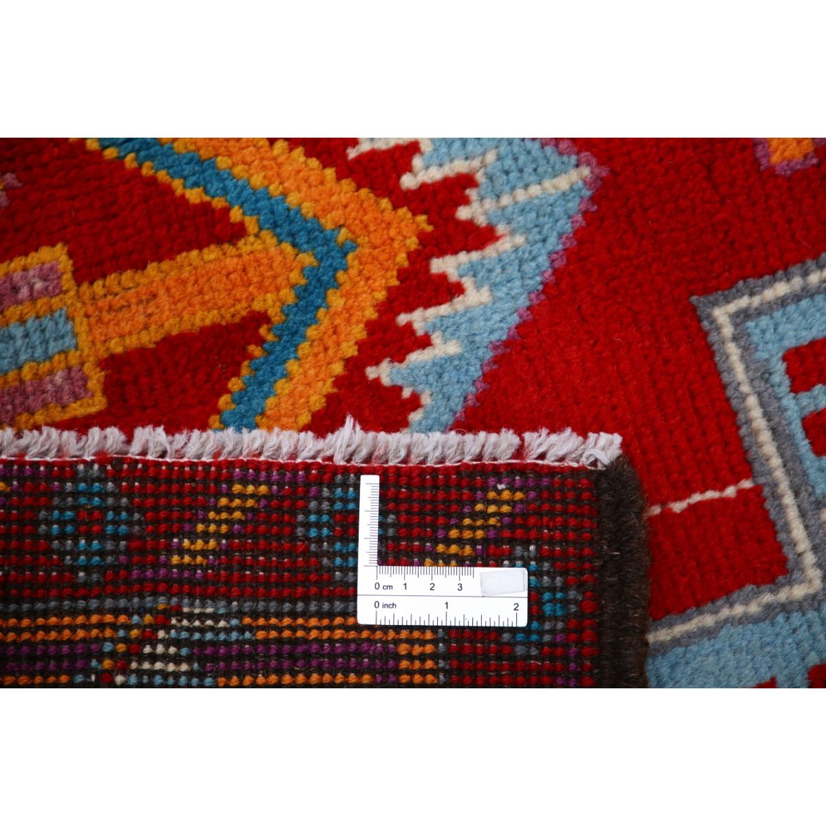 Revival 5x7 Handmade Double Knotted Washable Wool Rug - Colorful