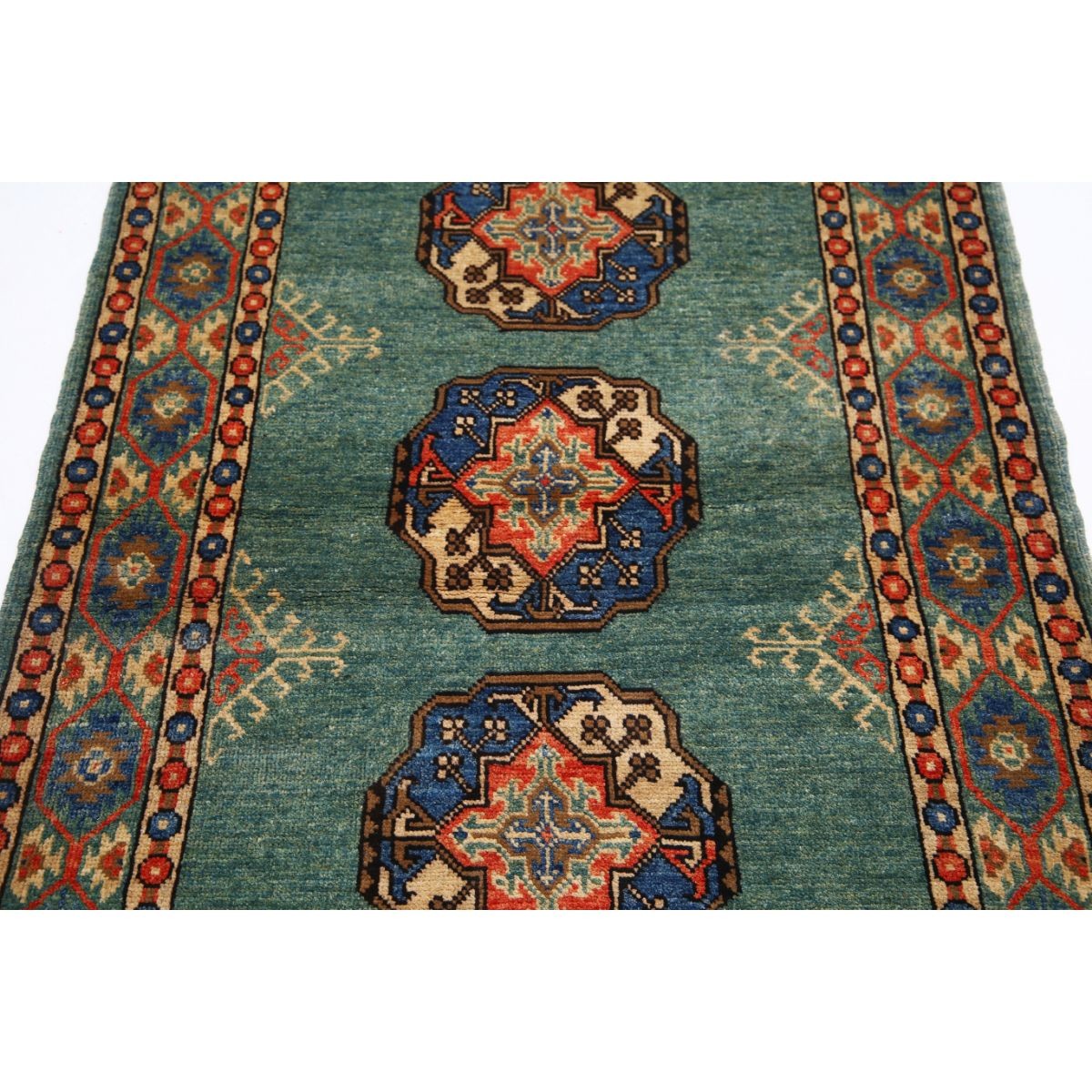 Revival 3x5 Handmade Double Knotted Washable Wool Rug - Colorful