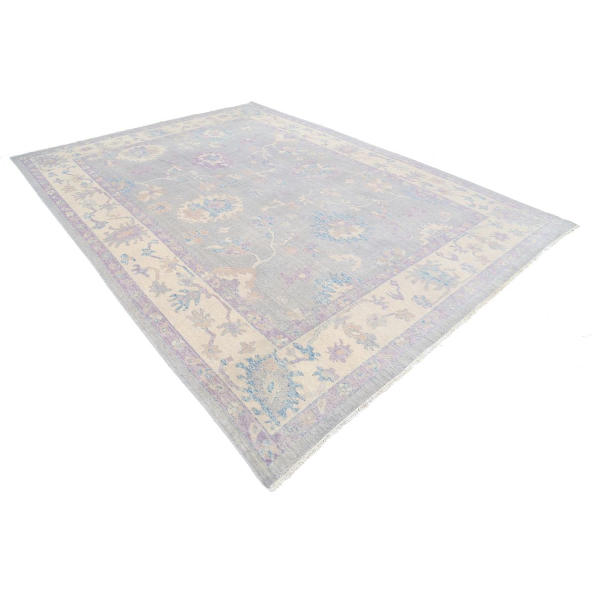 Lily 9x12 Machine-Made Washable Wool Rug - Soft Hues