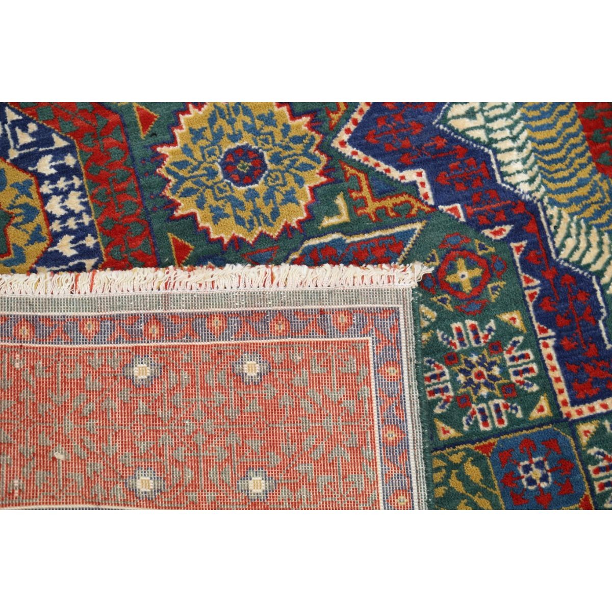Gulshan-3'10" 4x6 Machine-Made Washable Wool Rug - Colorful