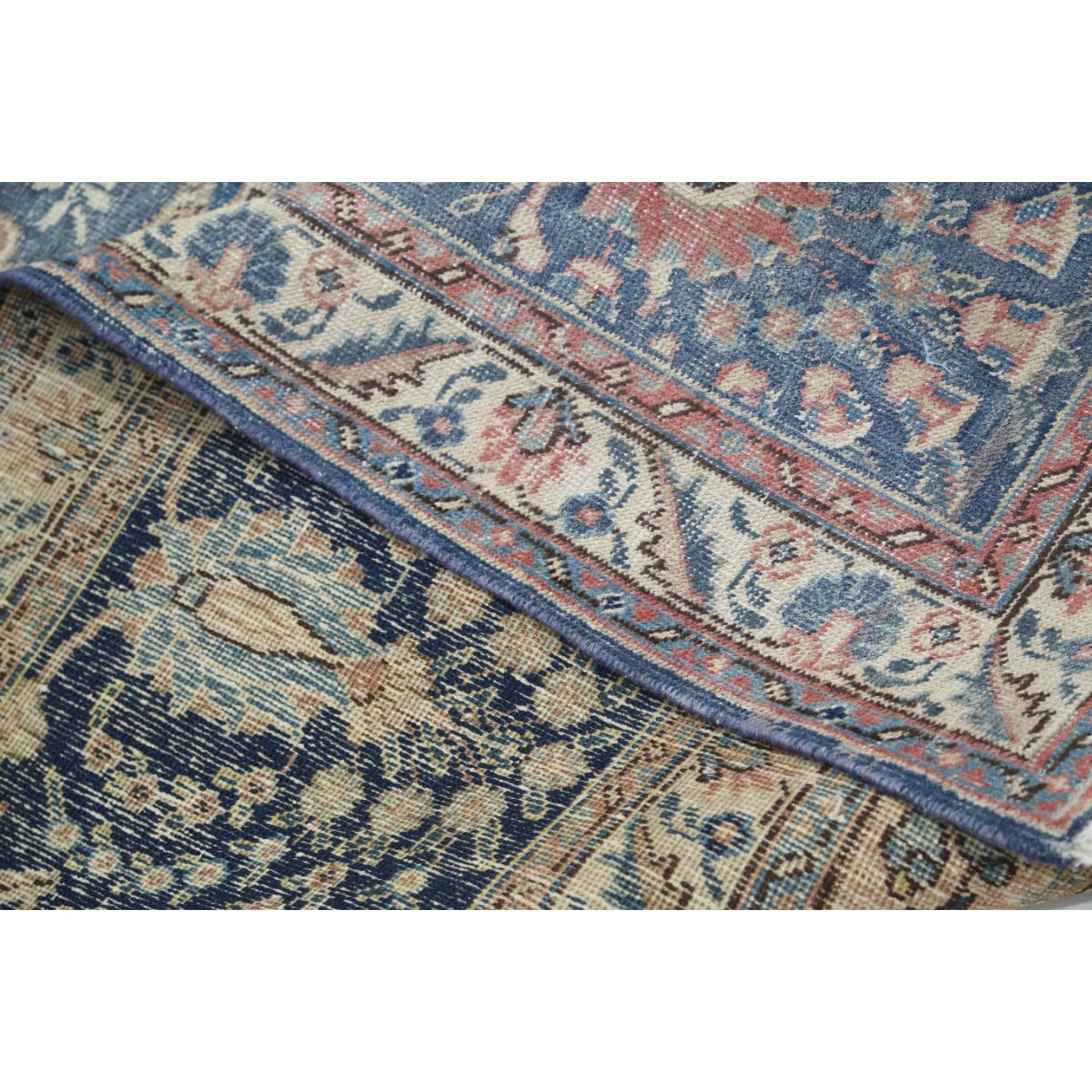 Vintage 12x15 Handmade Double Knotted Washable Wool Rug - Soft Hues