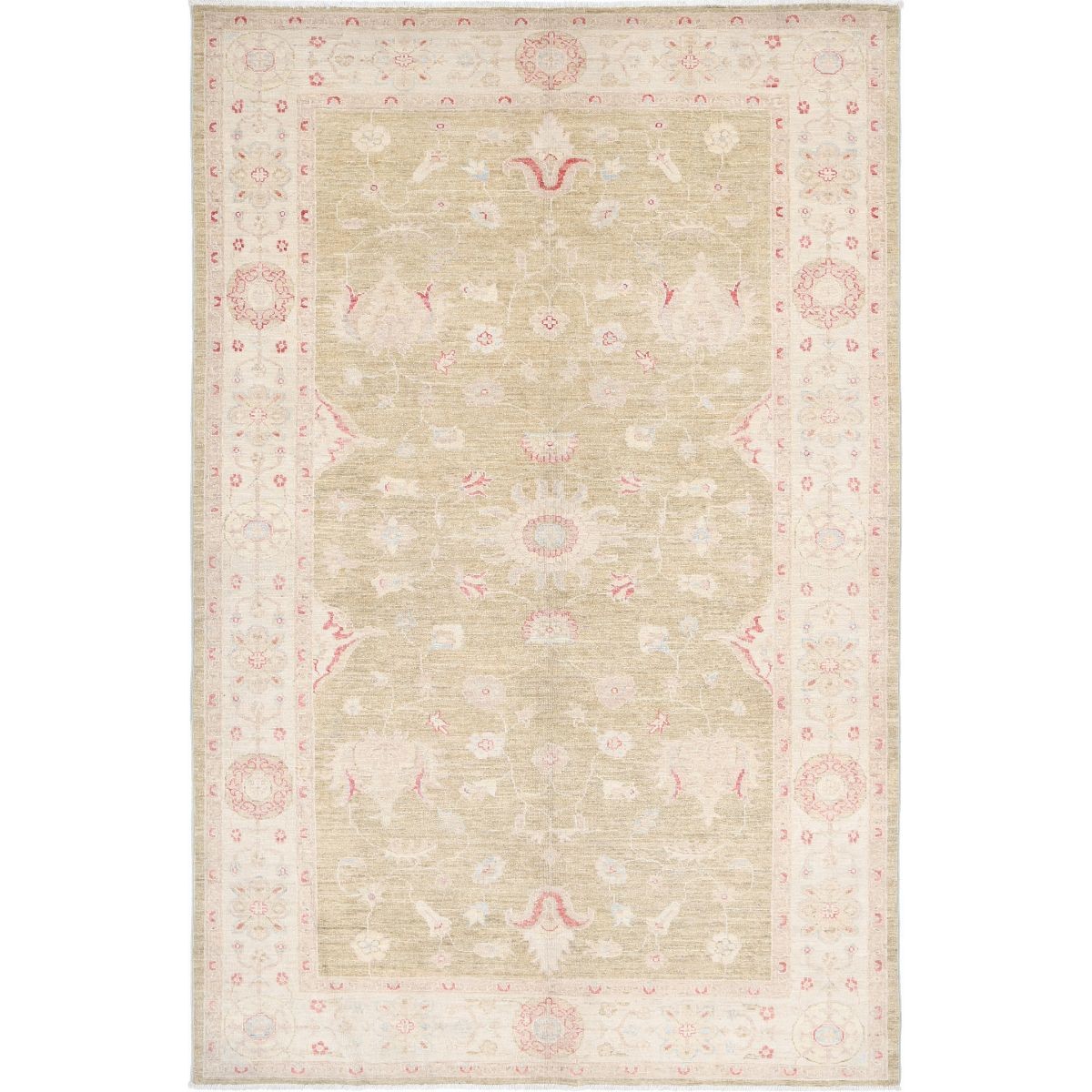 Serenity 5x8 Handmade Double Knotted Washable Wool Rug - Soft Hues