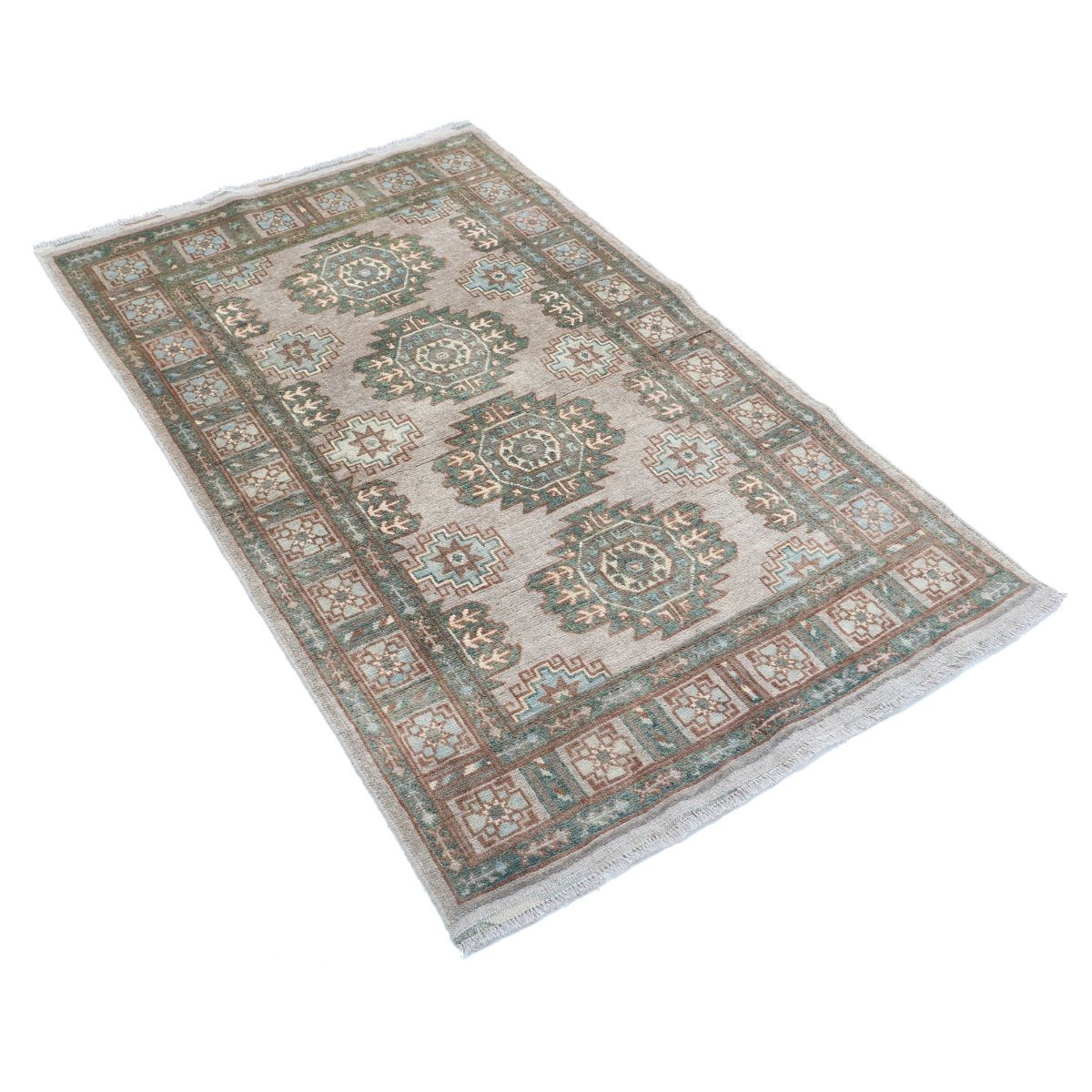 Revival 3x5 Handmade Double Knotted Washable Wool Rug - Colorful