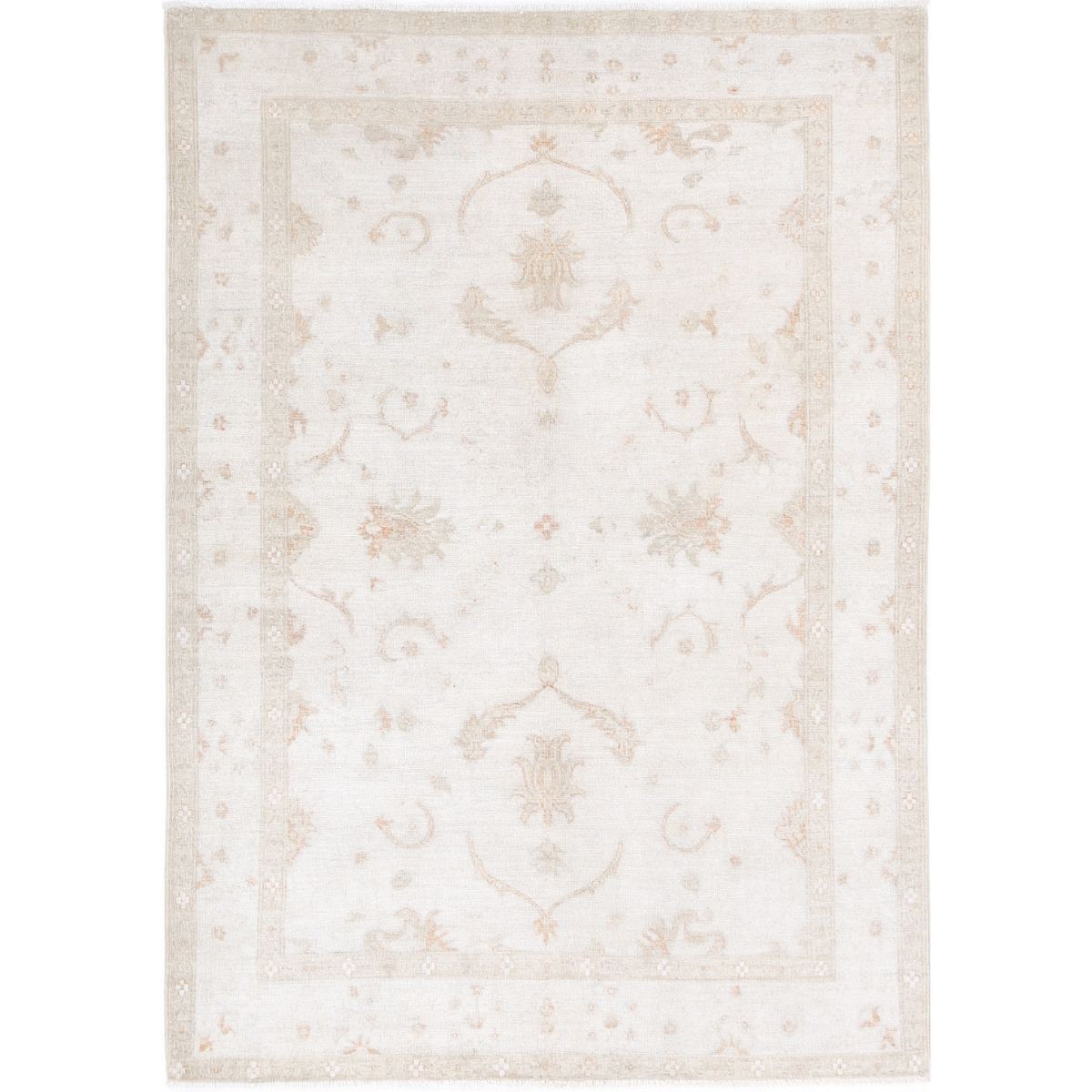 Serenity 5x7 Handmade Double Knotted Washable Wool Rug - Soft Hues