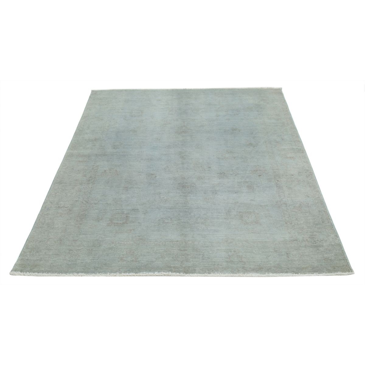 Overdye 5x7 Handmade Double Knotted Washable Wool Rug - Monochormatic