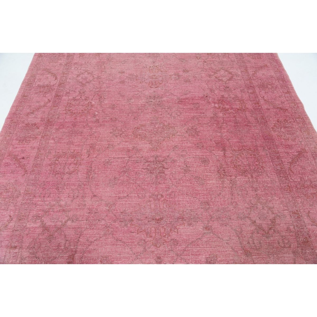 Overdye 7x10 Handmade Double Knotted Washable Wool Rug - Monochormatic