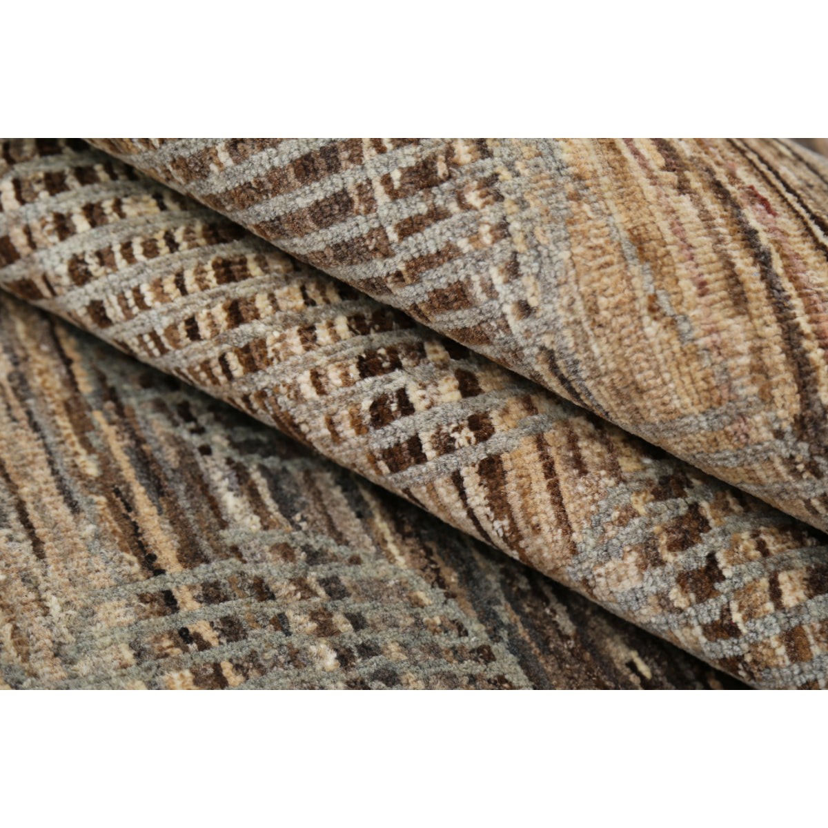 Modcar 7x8 Handmade Double Knotted Washable Wool Rug - Colorful