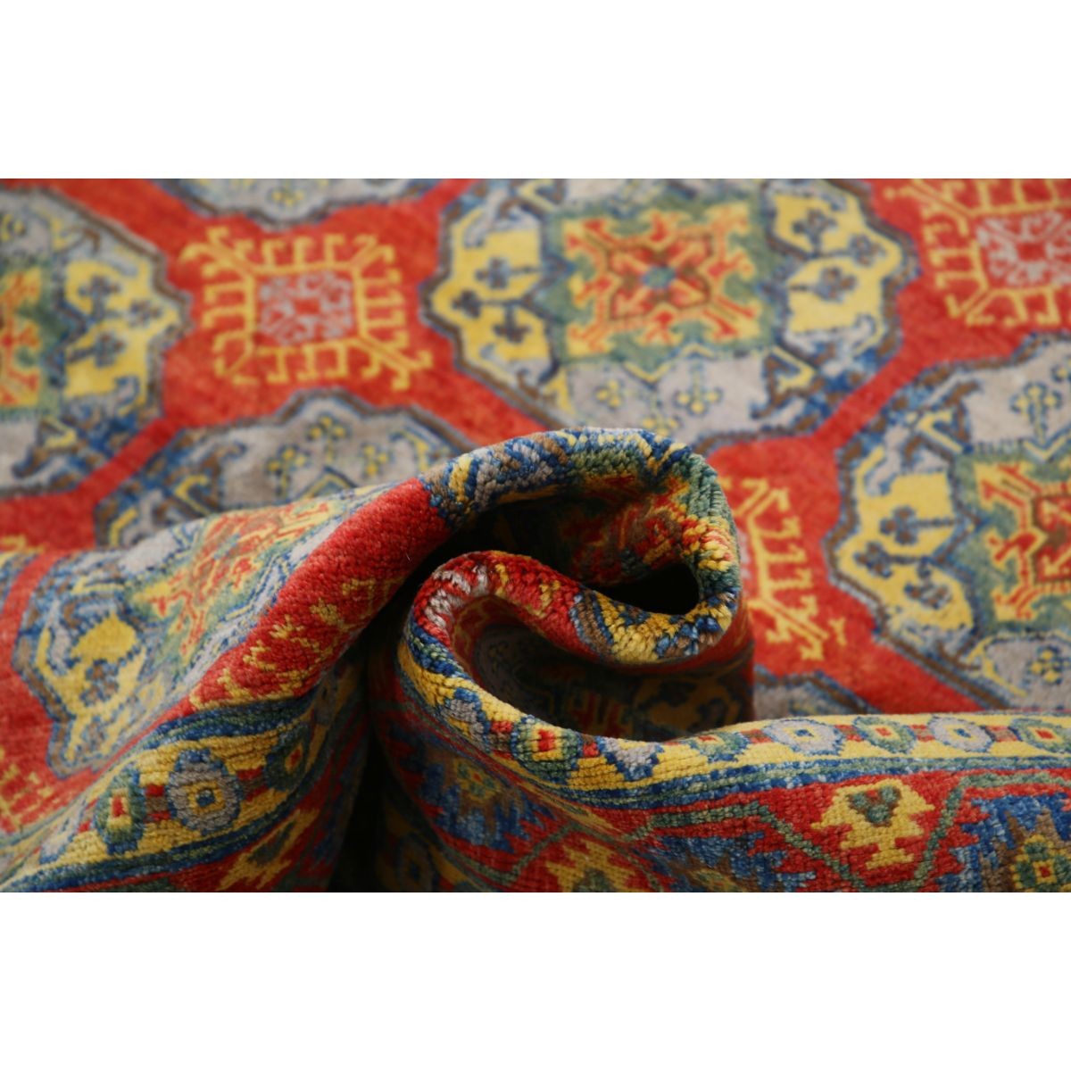 Revival 7x10 Handmade Double Knotted Washable Wool Rug - Colorful