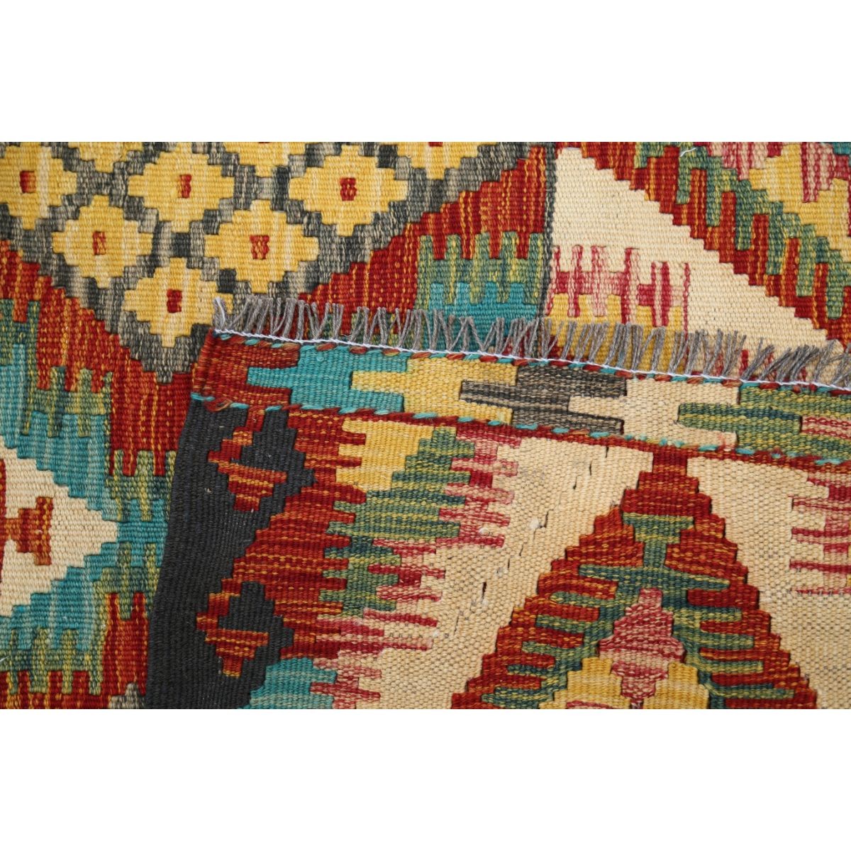 Maimana 3x5 Hand Woven Washable Wool Rug - Colorful