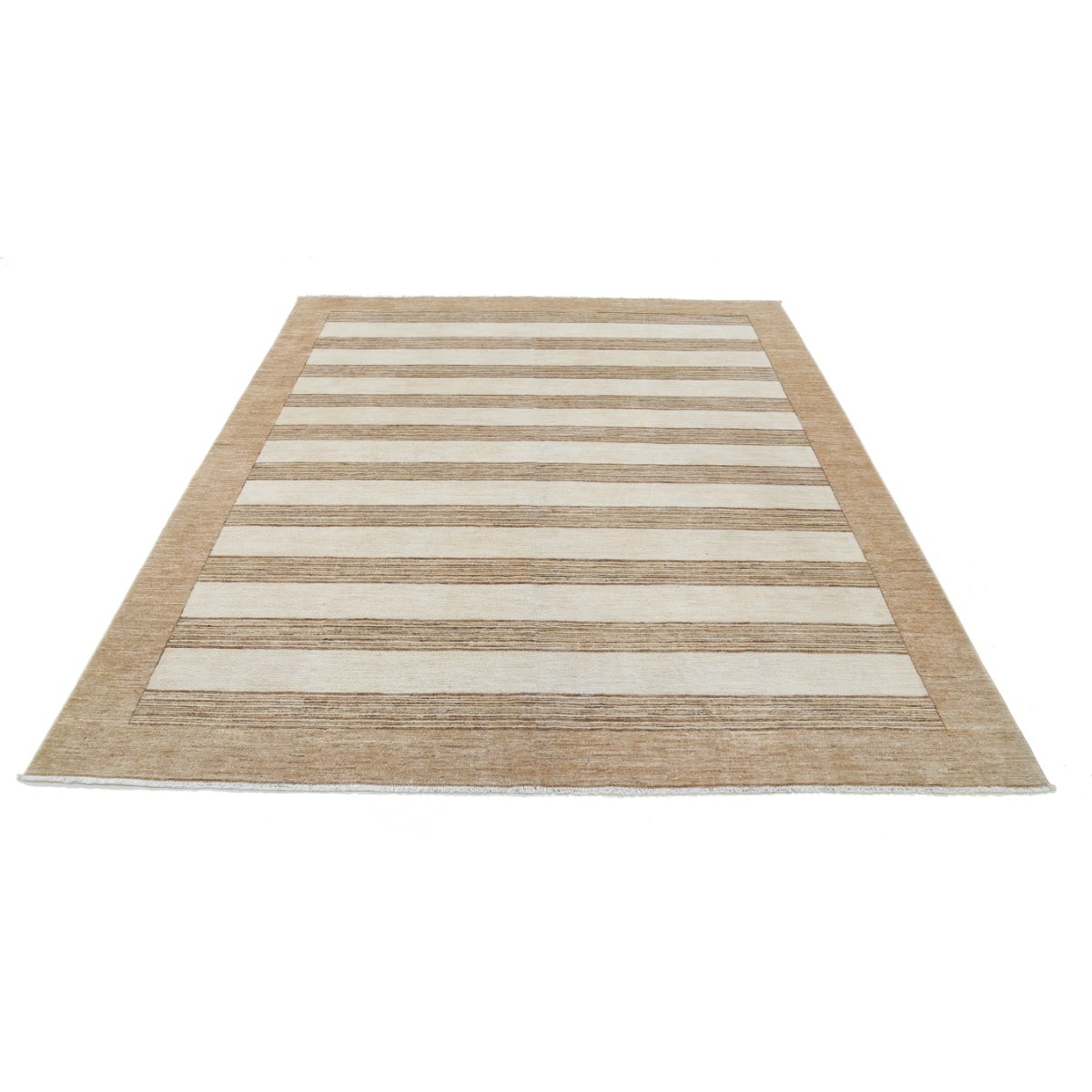 Modcar 7x8 Handmade Double Knotted Washable Wool Rug - Colorful