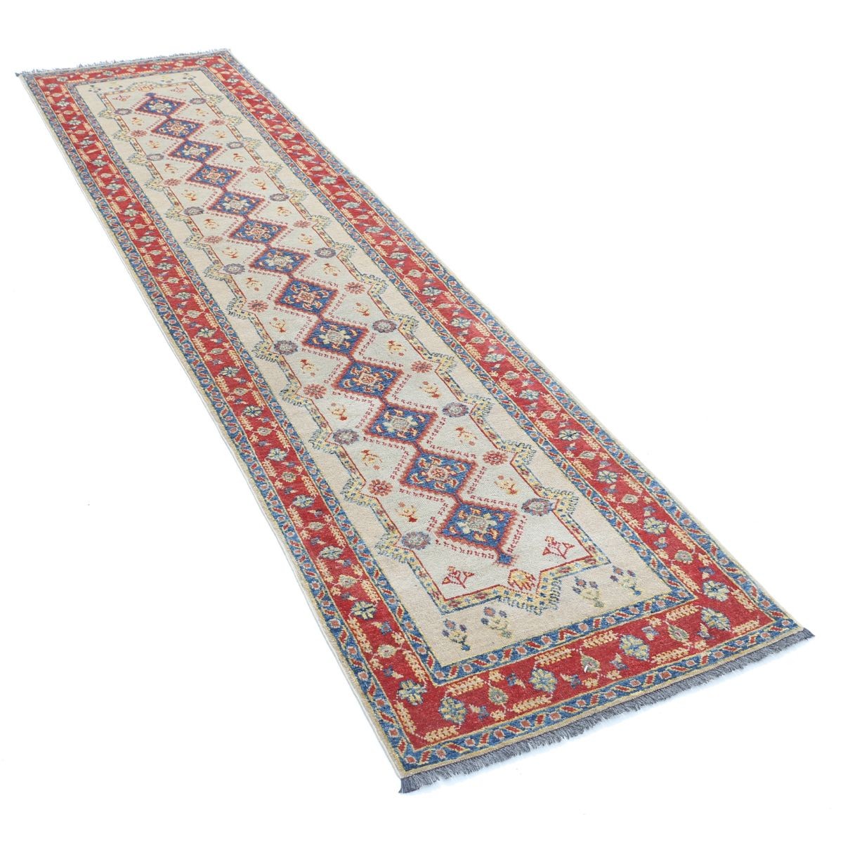 Revival 3x10 Handmade Double Knotted Washable Wool Runner - Colorful