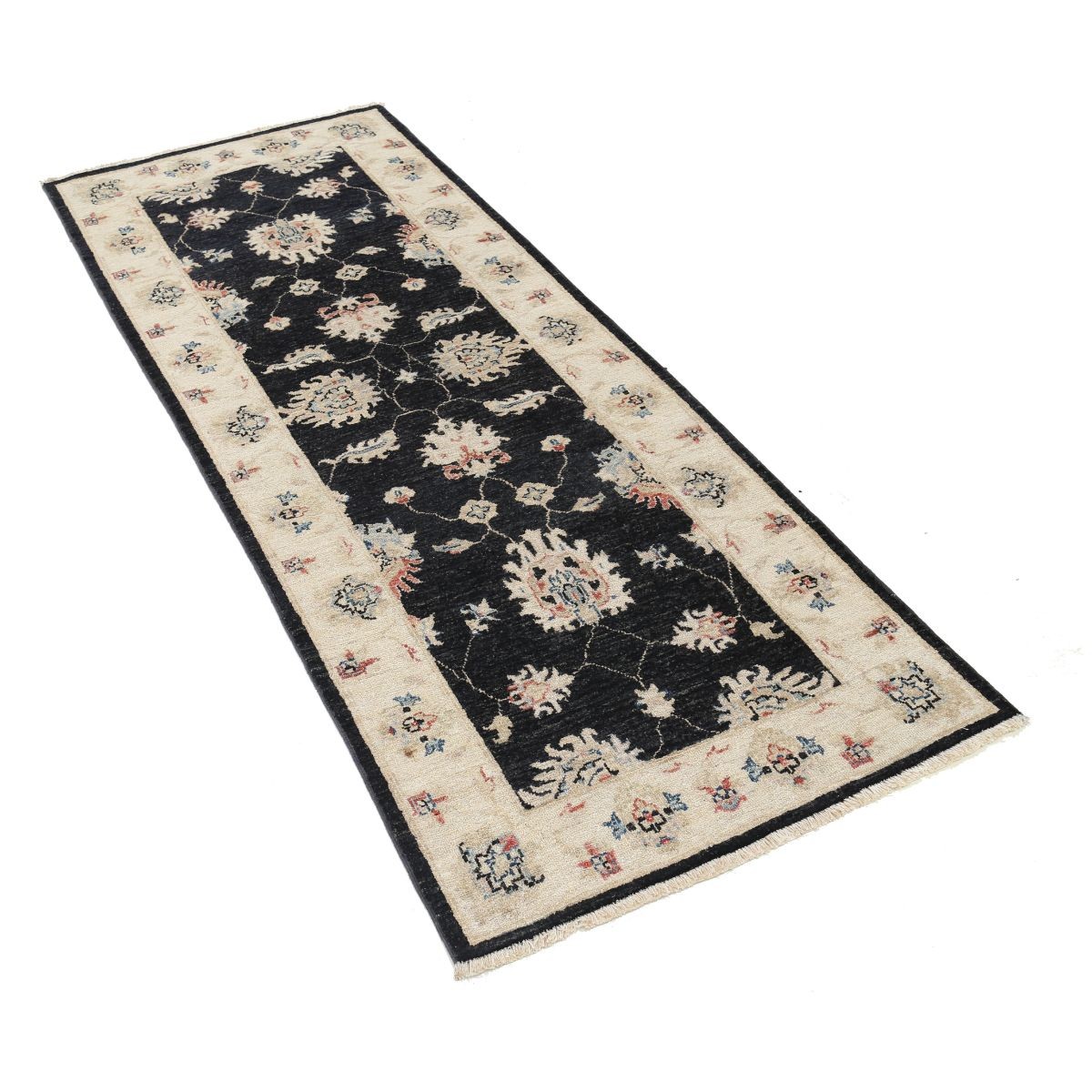 Ziegler 3x7 Handmade Double Knotted Washable Wool Runner - Colorful