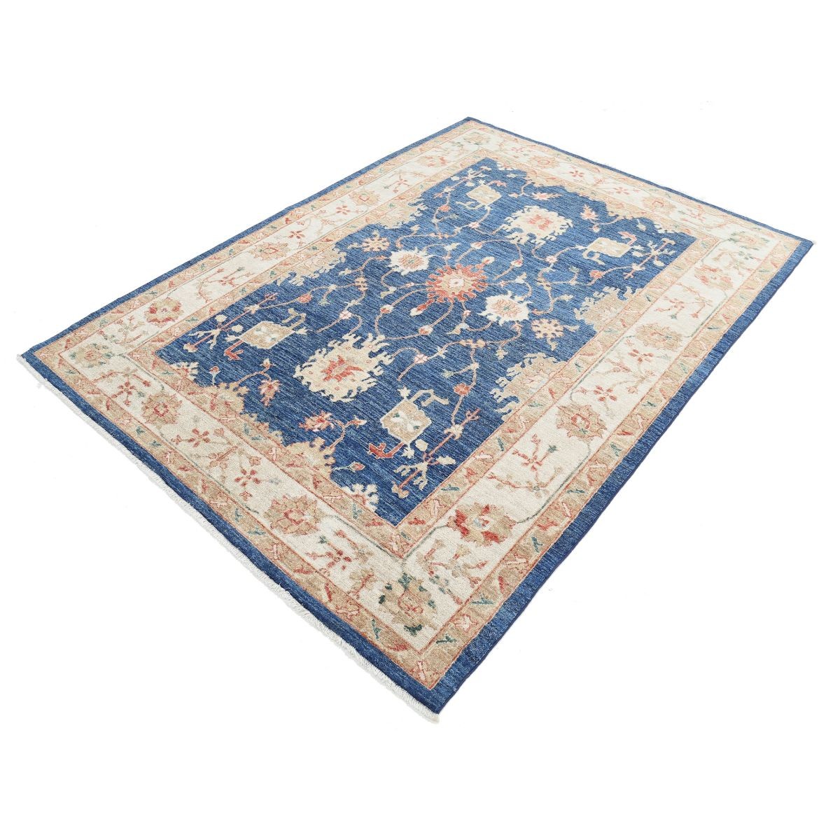 Ziegler 6x7 Handmade Double Knotted Washable Wool Rug - Colorful