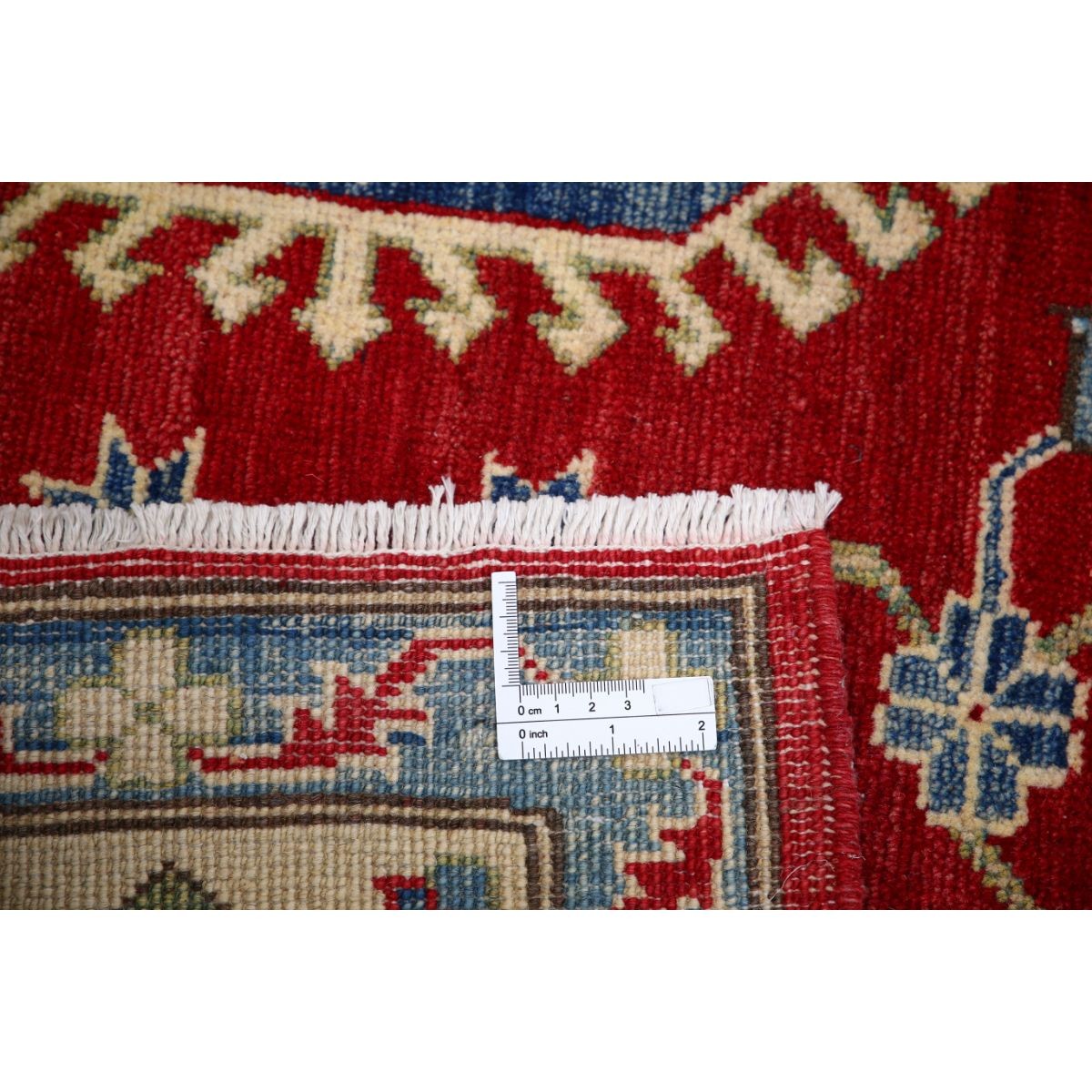Kazak 8x10 Handmade Double Knotted Washable Wool Rug - Colorful