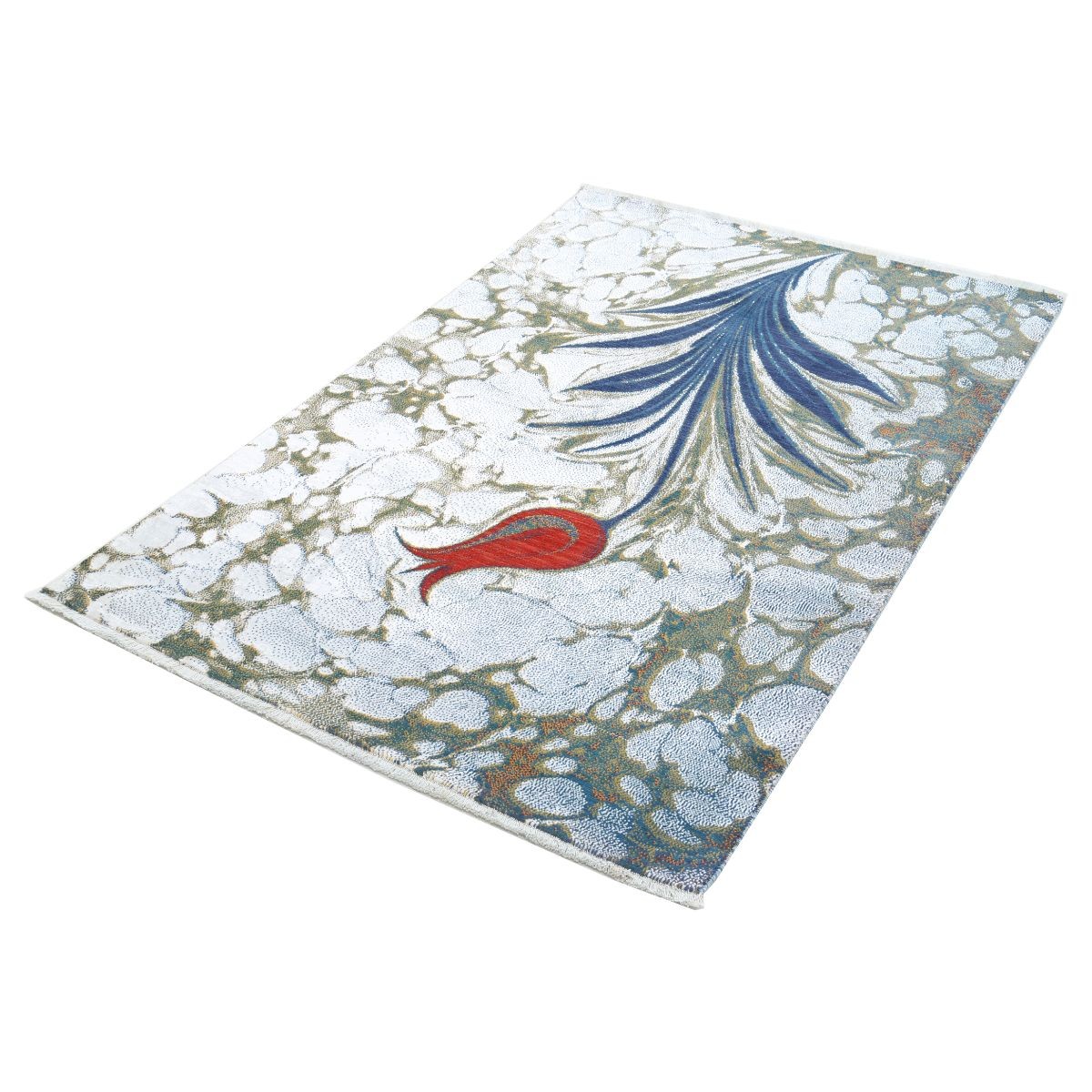 Dhanak 4x6 Machine-Made Washable Wool Rug - Colorful