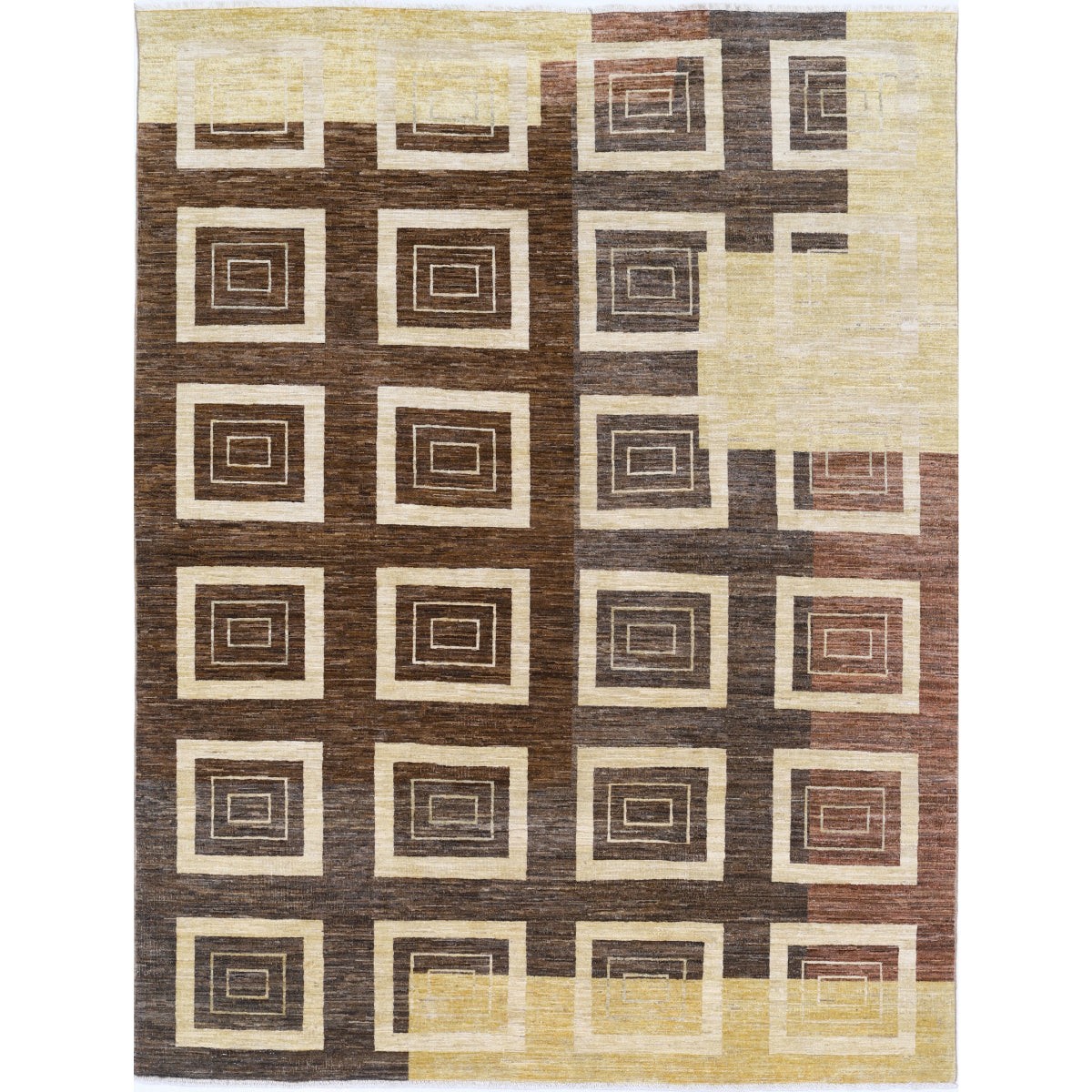 Modcar 6x8 Handmade Double Knotted Washable Wool Rug - Colorful