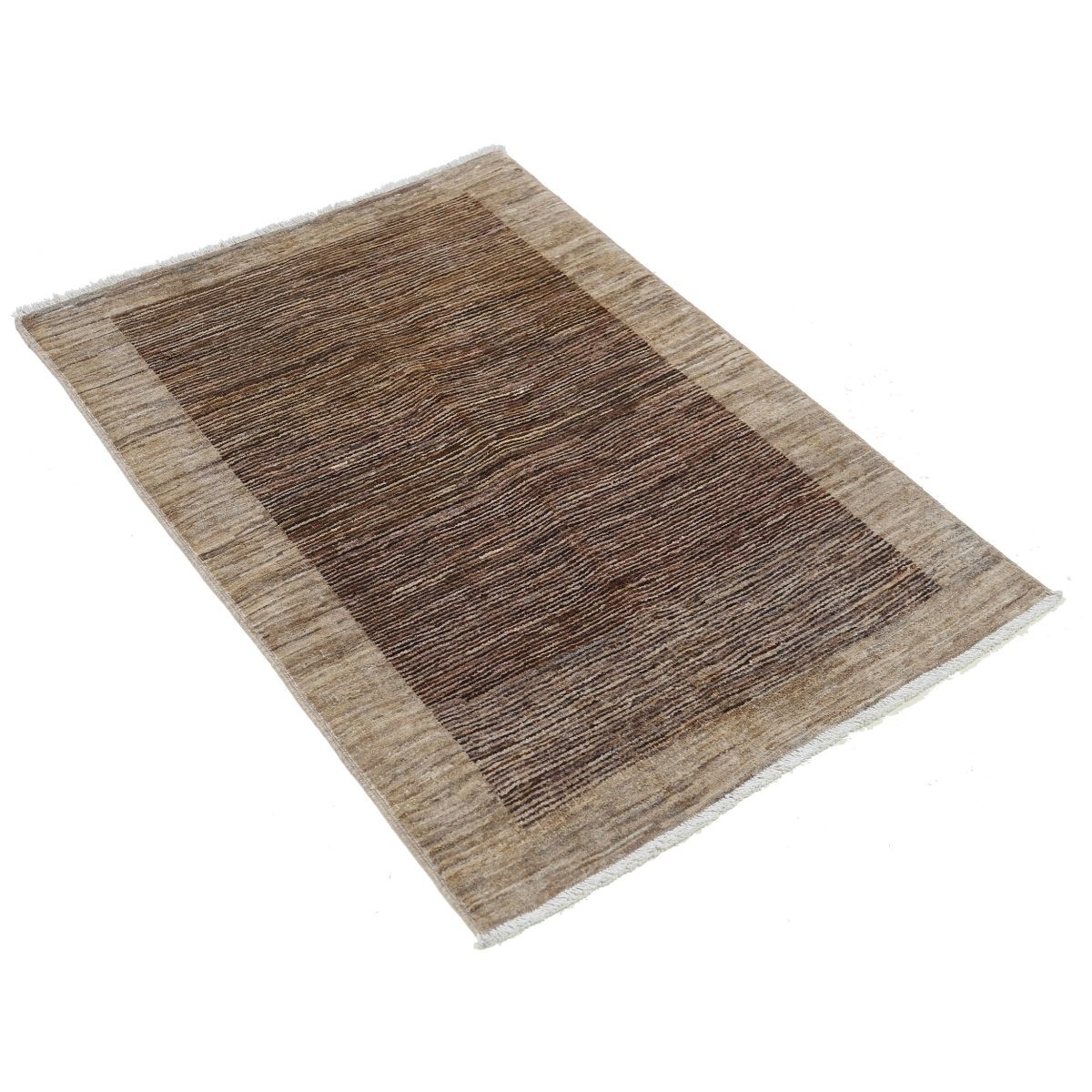 Modcar 3x4 Handmade Double Knotted Washable Wool Rug - Colorful