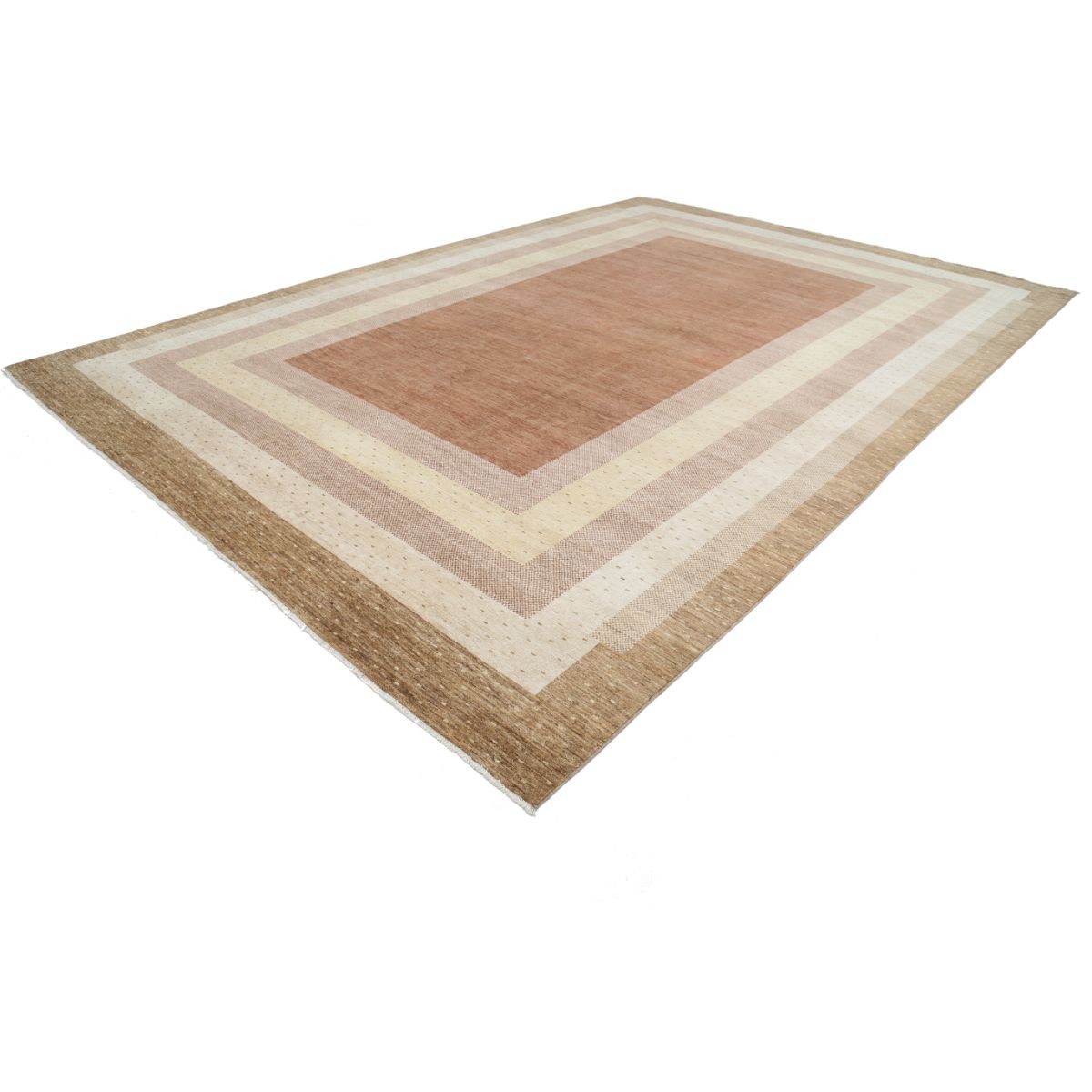 Modcar 12x17 Handmade Double Knotted Washable Wool Rug - Colorful