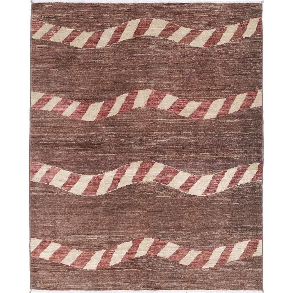 Modcar 4x6 Handmade Double Knotted Washable Wool Rug - Colorful