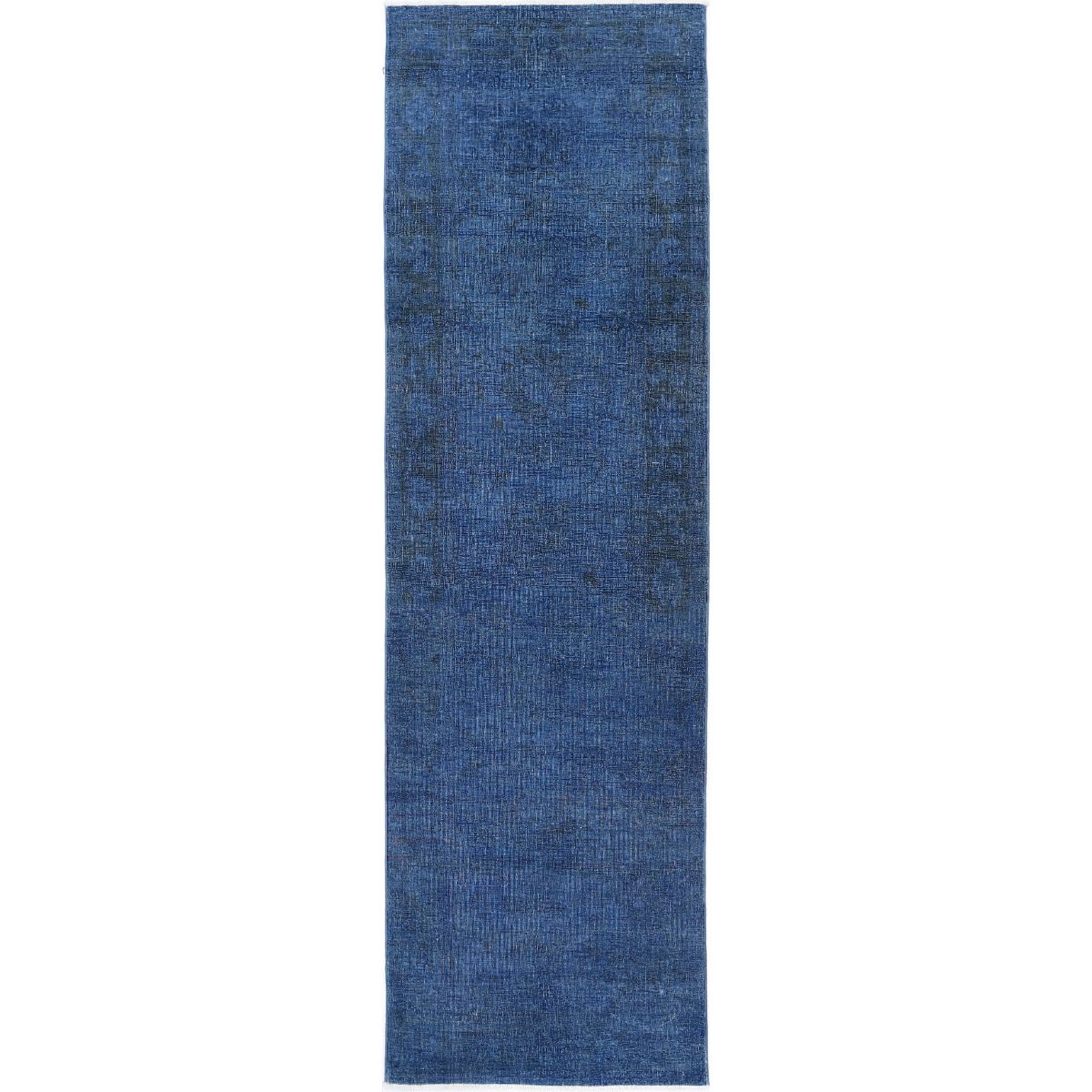 Overdye 3x10 Handmade Double Knotted Washable Wool Runner - Monochormatic