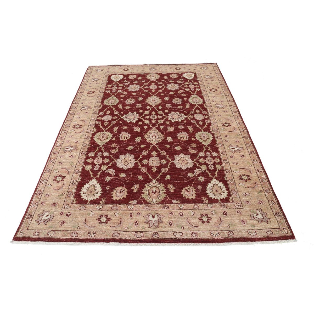 Ziegler 5x8 Handmade Double Knotted Washable Wool Rug - Colorful
