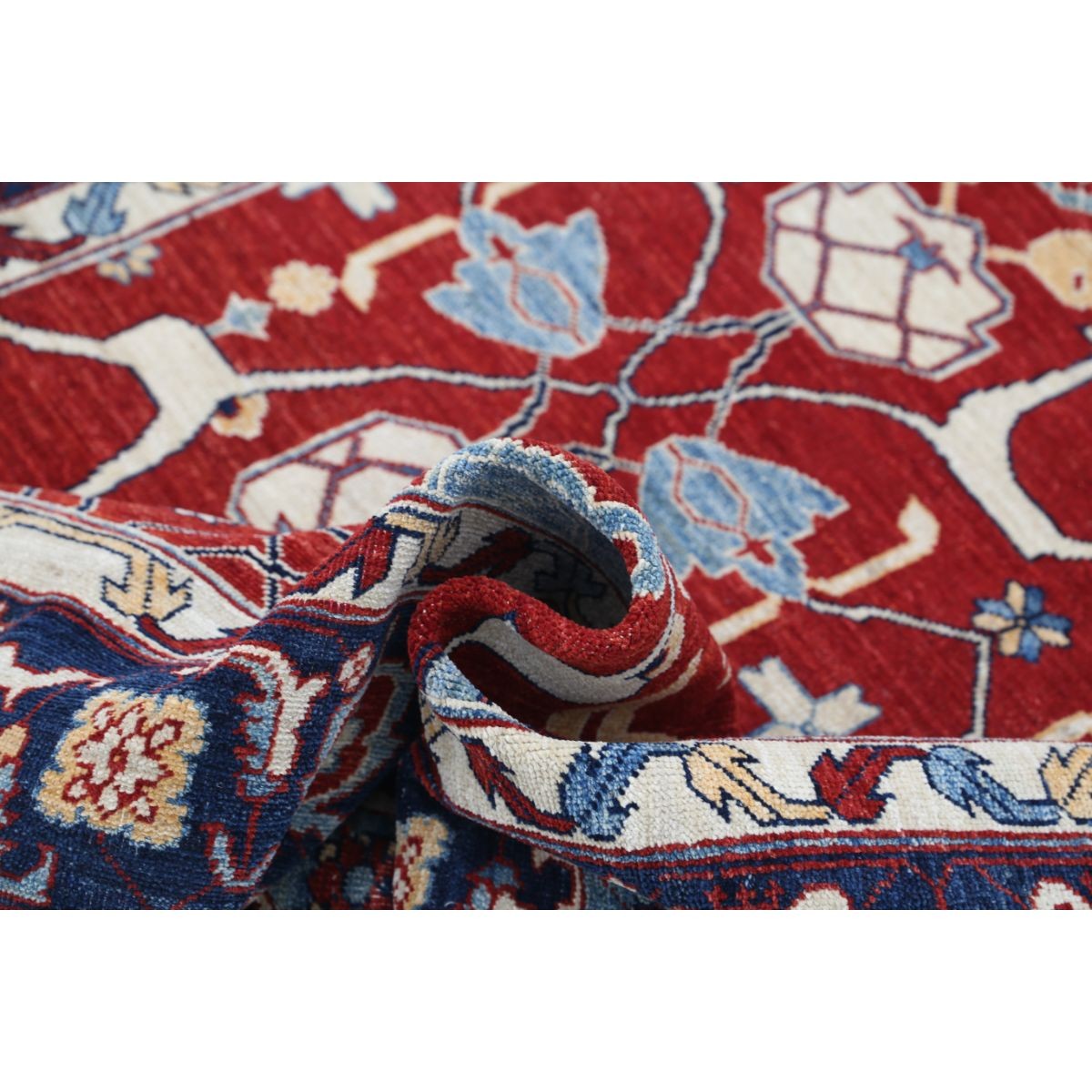 Ziegler 5x7 Handmade Double Knotted Washable Wool Rug - Colorful