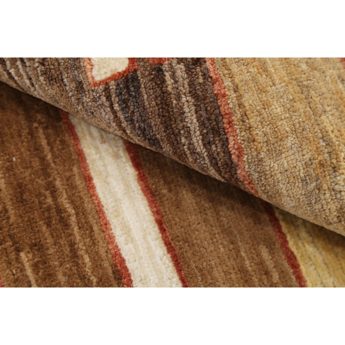 Modcar 3x5 Handmade Double Knotted Washable Wool Rug - Colorful