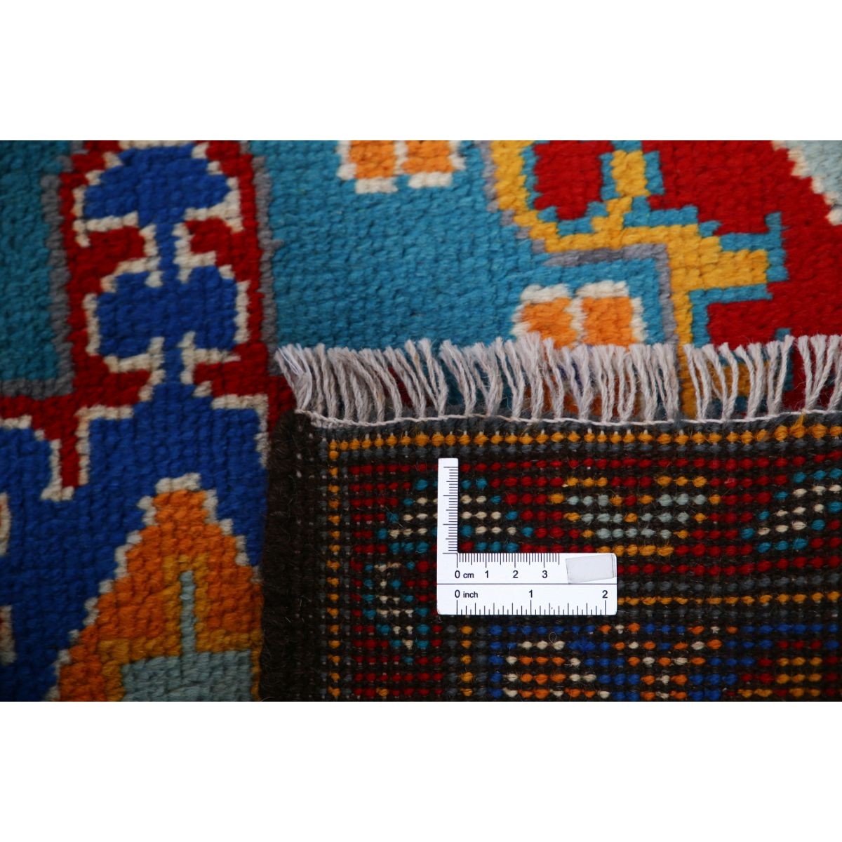 Revival 5x6 Handmade Double Knotted Washable Wool Rug - Colorful