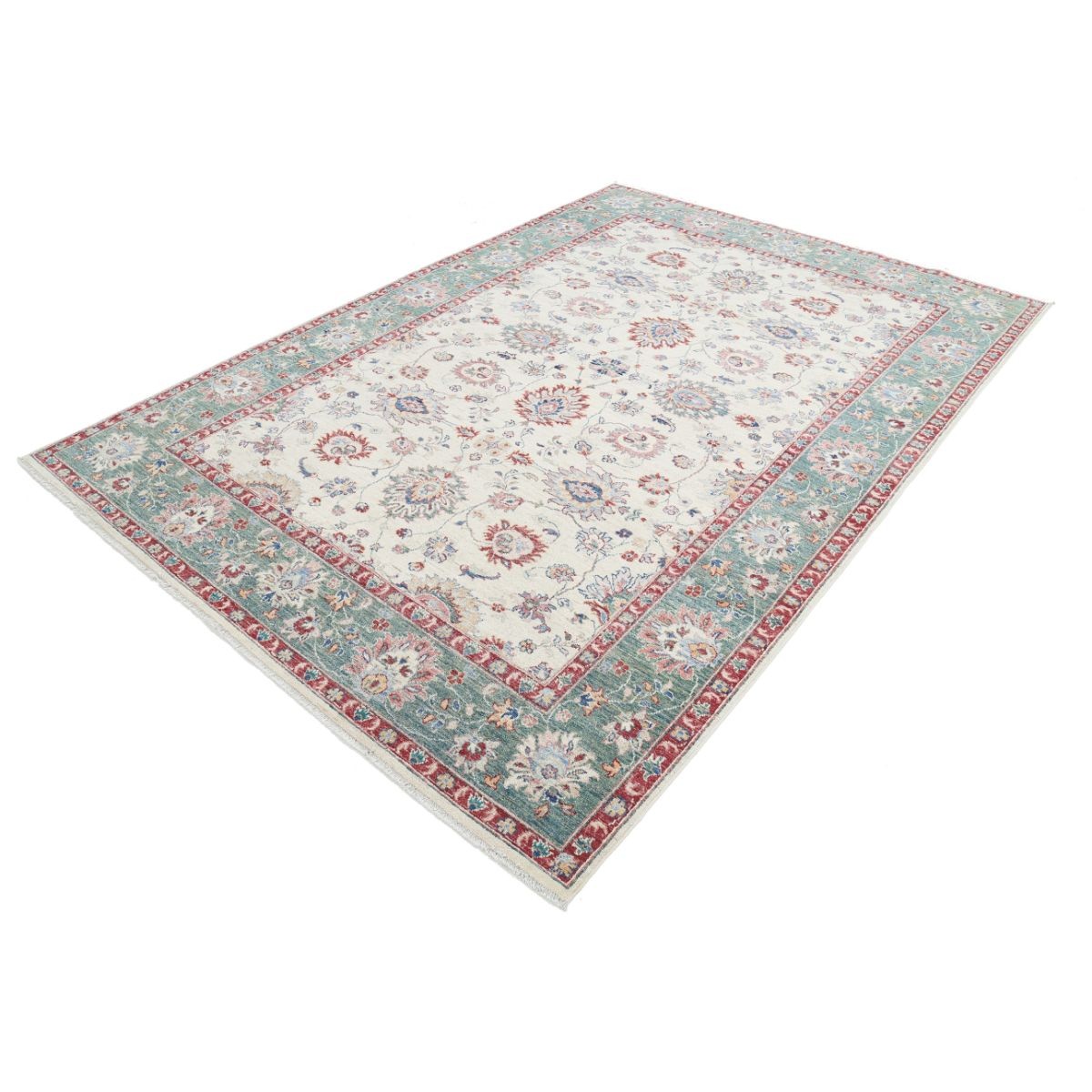 Ziegler 7x9 Handmade Double Knotted Washable Wool Rug - Colorful