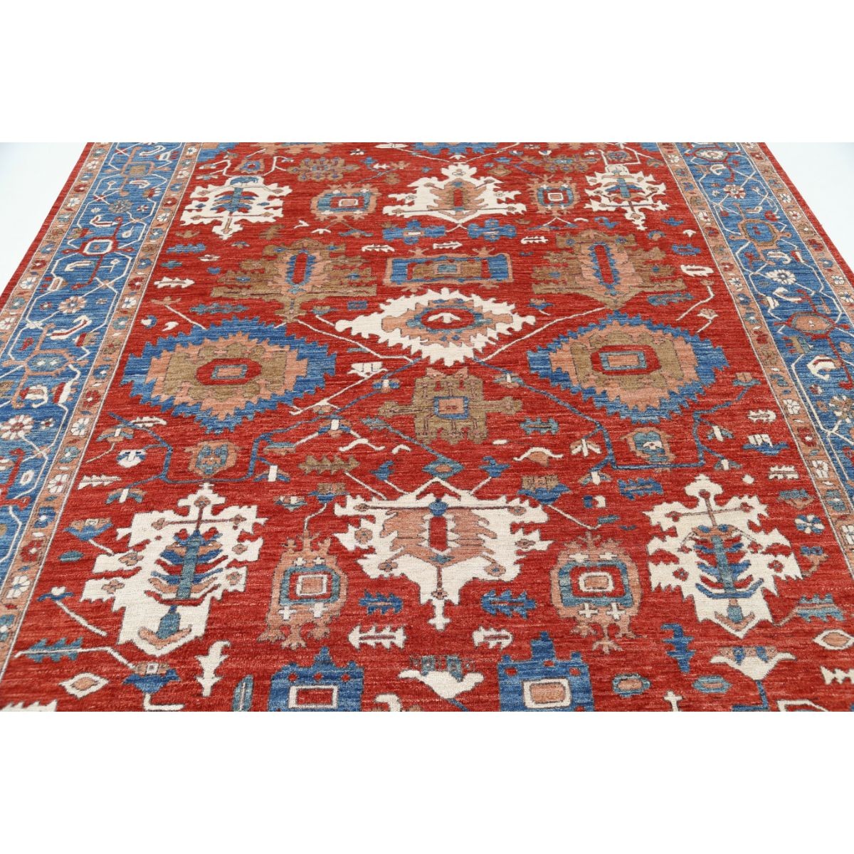 Ziegler 8x10 Handmade Double Knotted Washable Wool Rug - Colorful