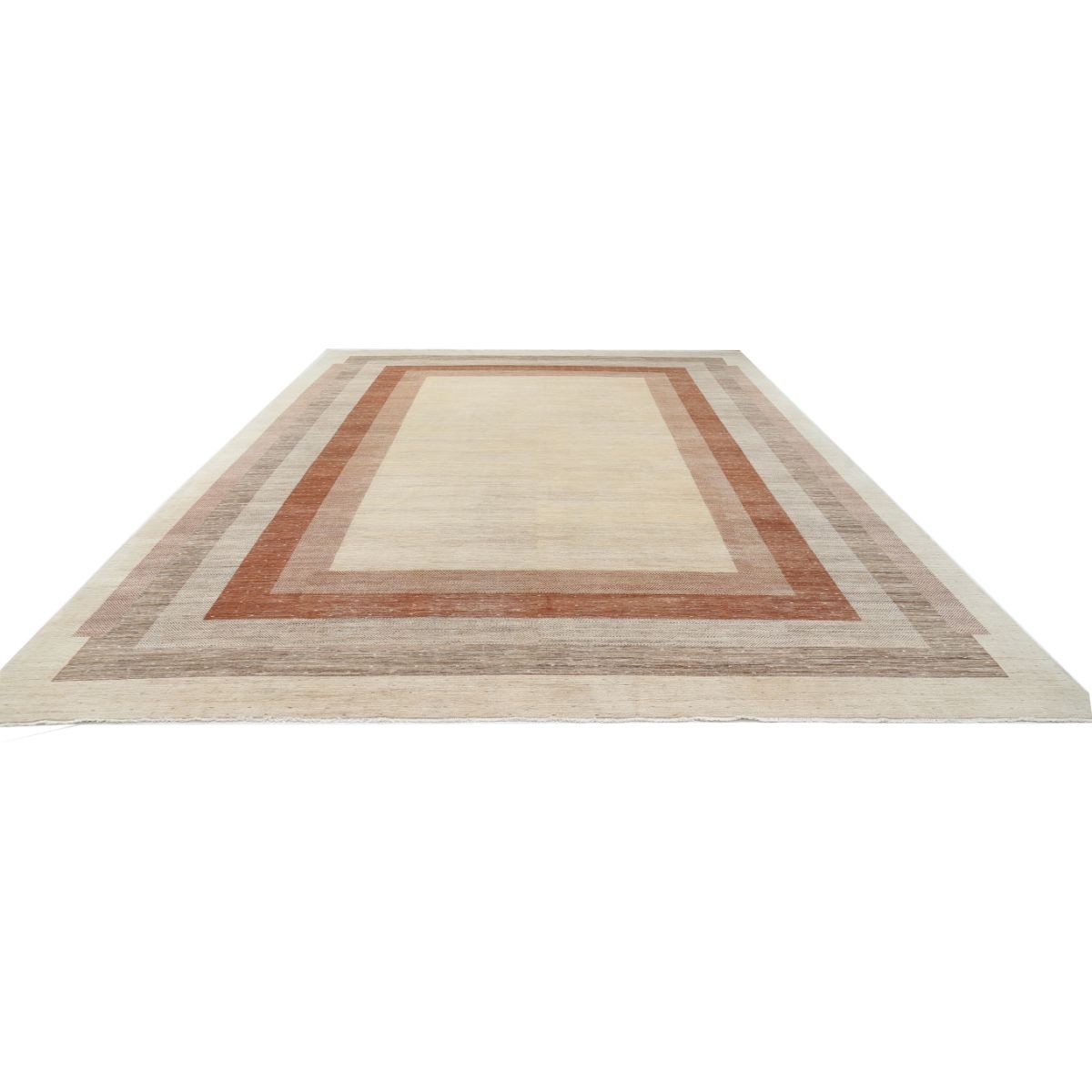 Modcar 12x18 Handmade Double Knotted Washable Wool Rug - Colorful