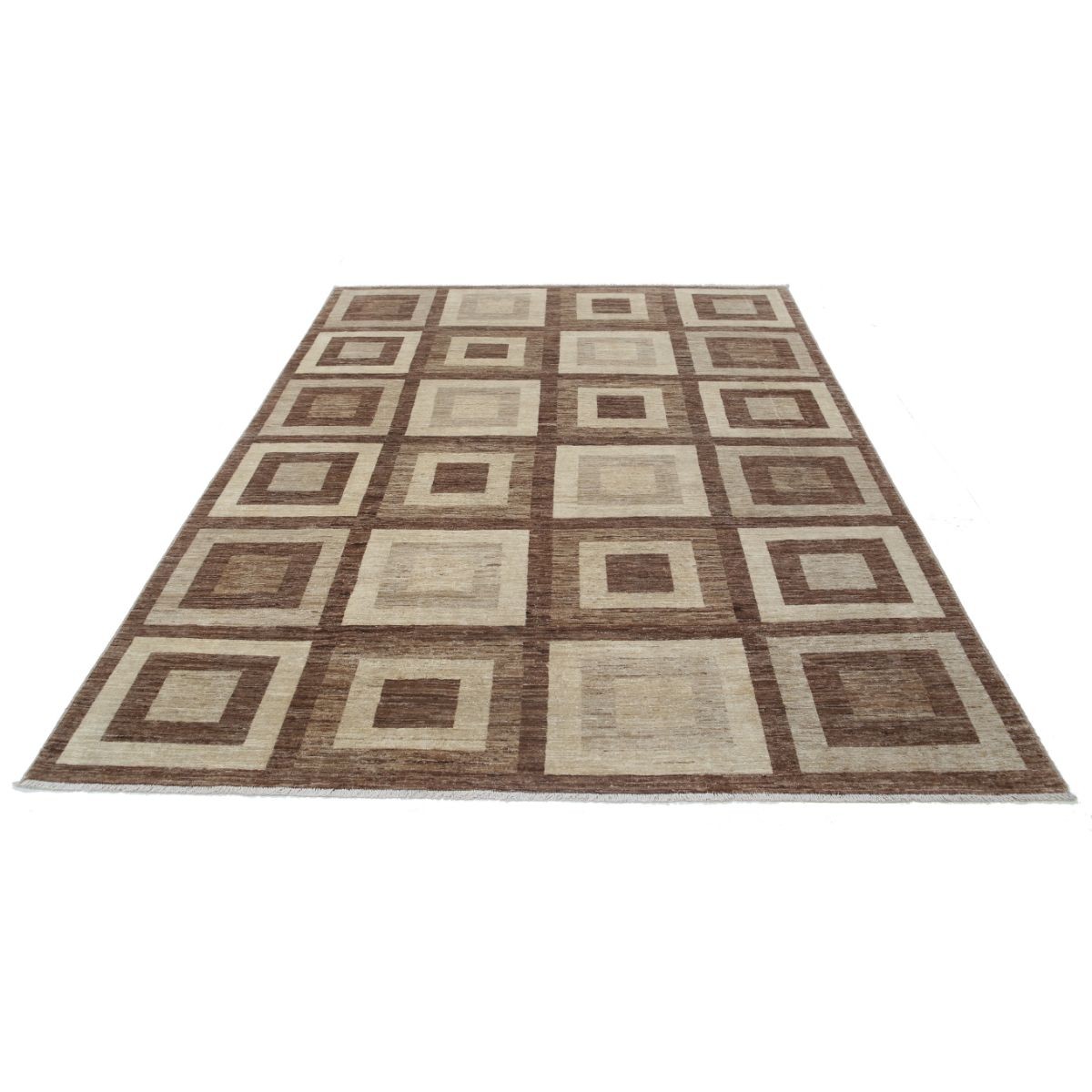 Modcar 6x8 Handmade Double Knotted Washable Wool Rug - Colorful