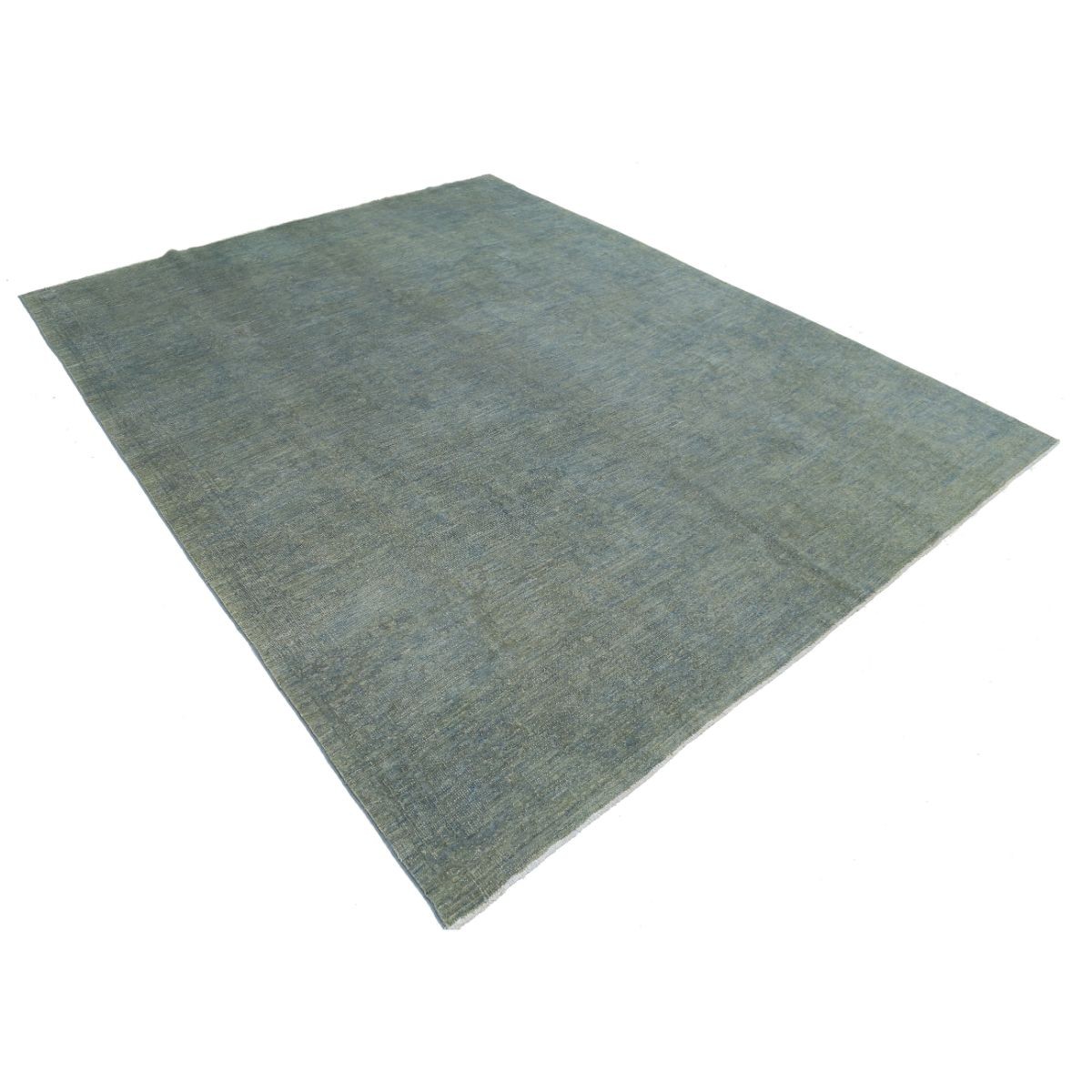 Overdye 8x10 Handmade Double Knotted Washable Wool Rug - Monochormatic