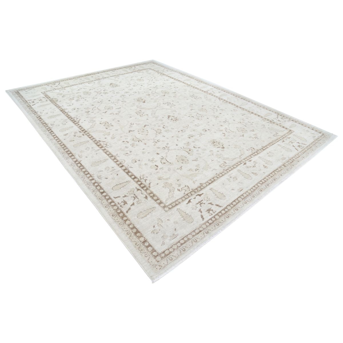 Serenity 9x12 Handmade Double Knotted Washable Wool Rug - Soft Hues