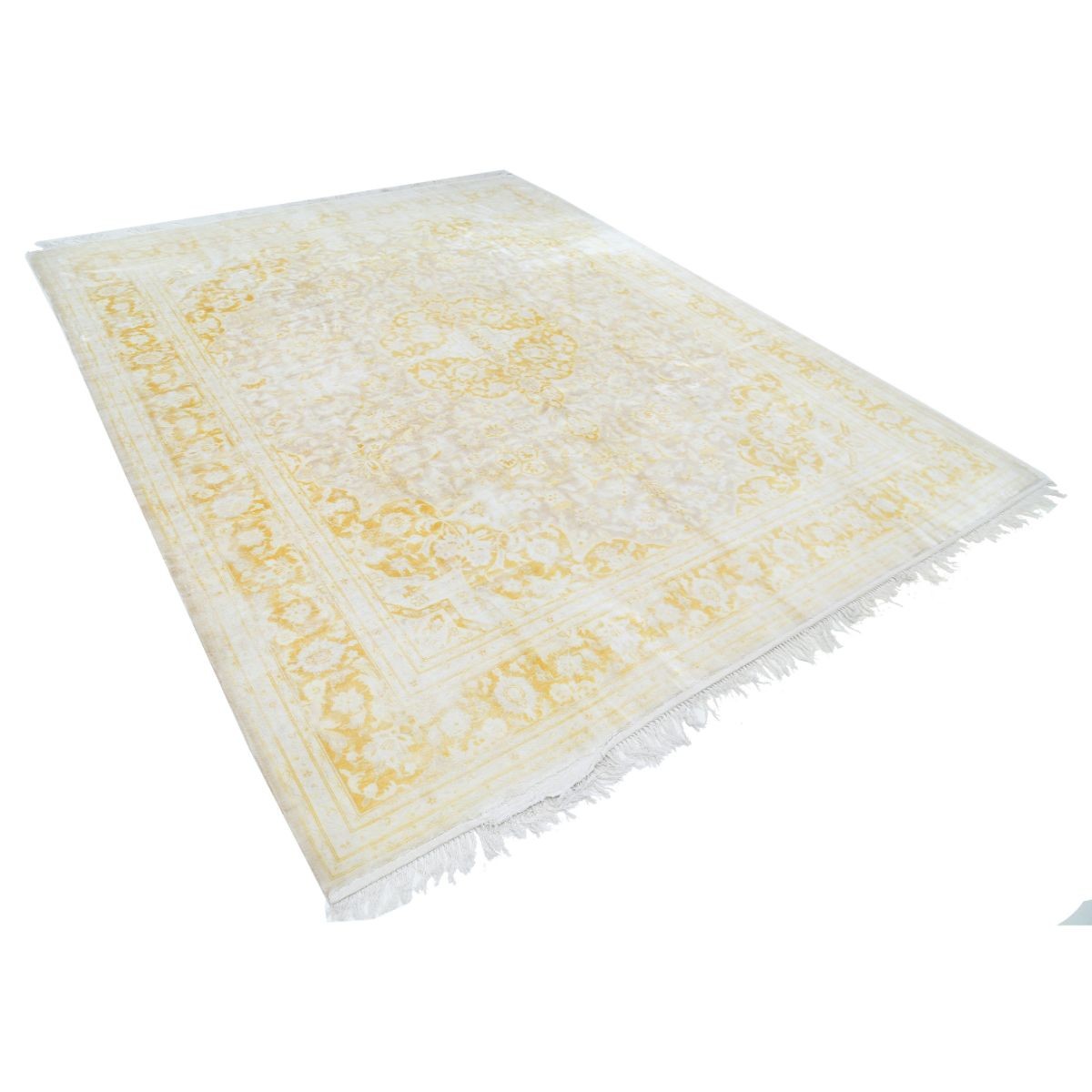 Legacy 8x10 Handmade Double Knotted Washable Art Silk Rug - Soft Hues