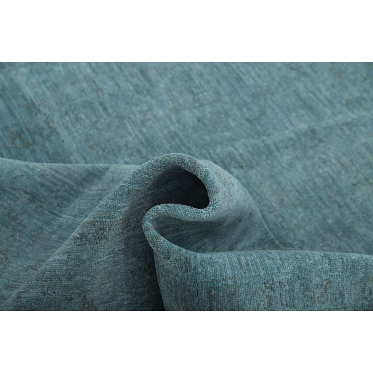 Fine 6x10 Handmade Double Knotted Washable Wool Rug - Monochormatic