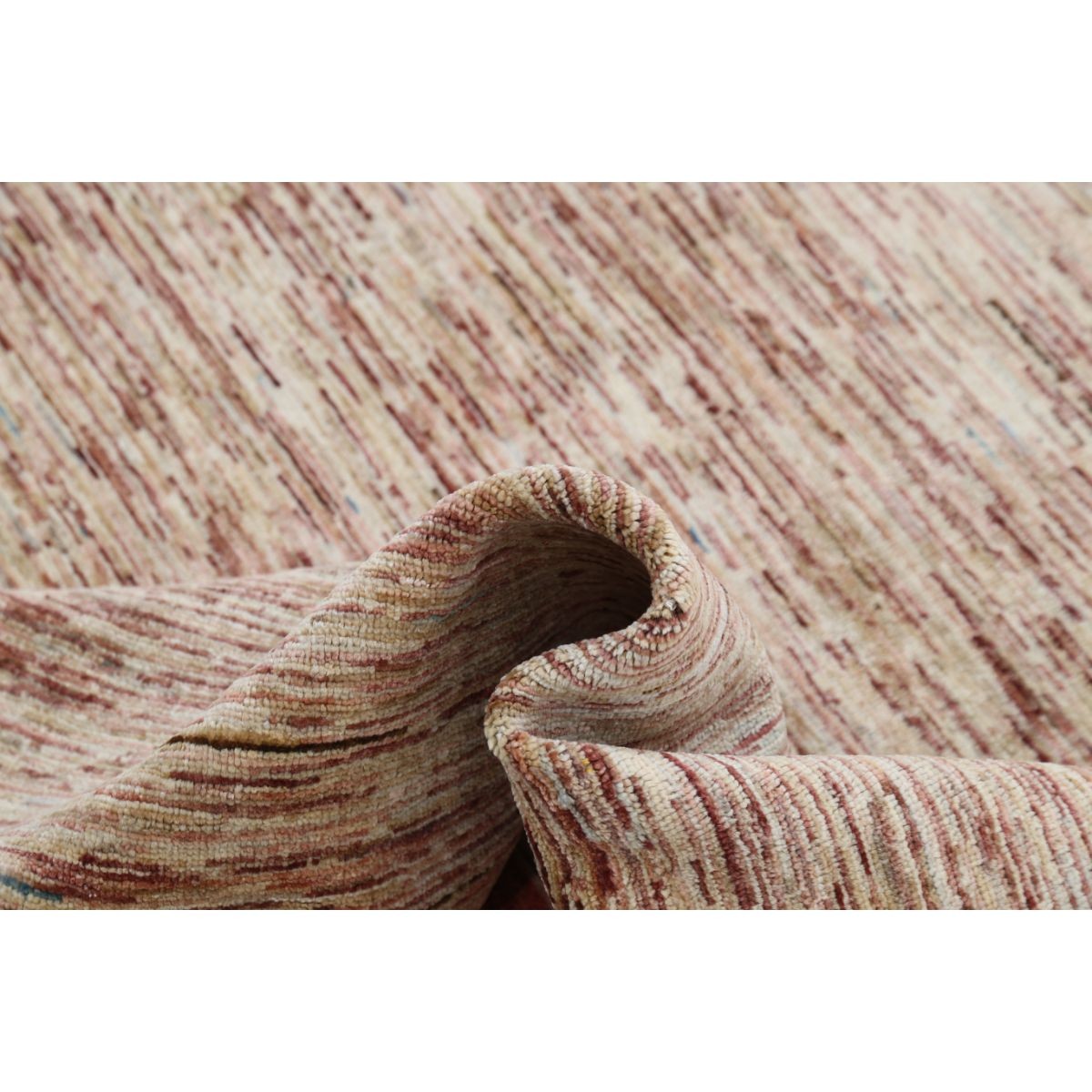 Modcar 9x12 Handmade Double Knotted Washable Wool Rug - Colorful