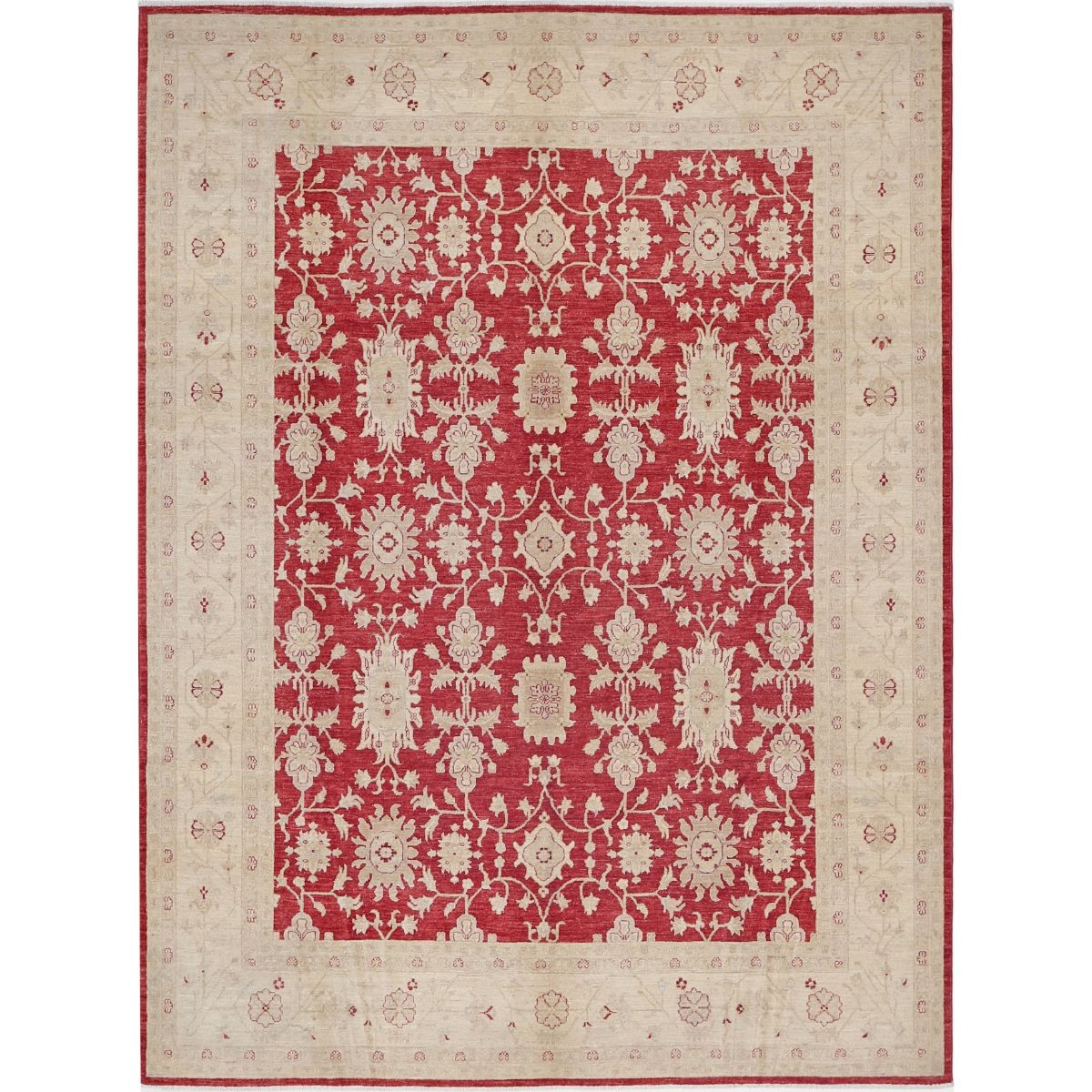 Ziegler 8x11 Hand-Knotted Washable Wool Rug - Colorful