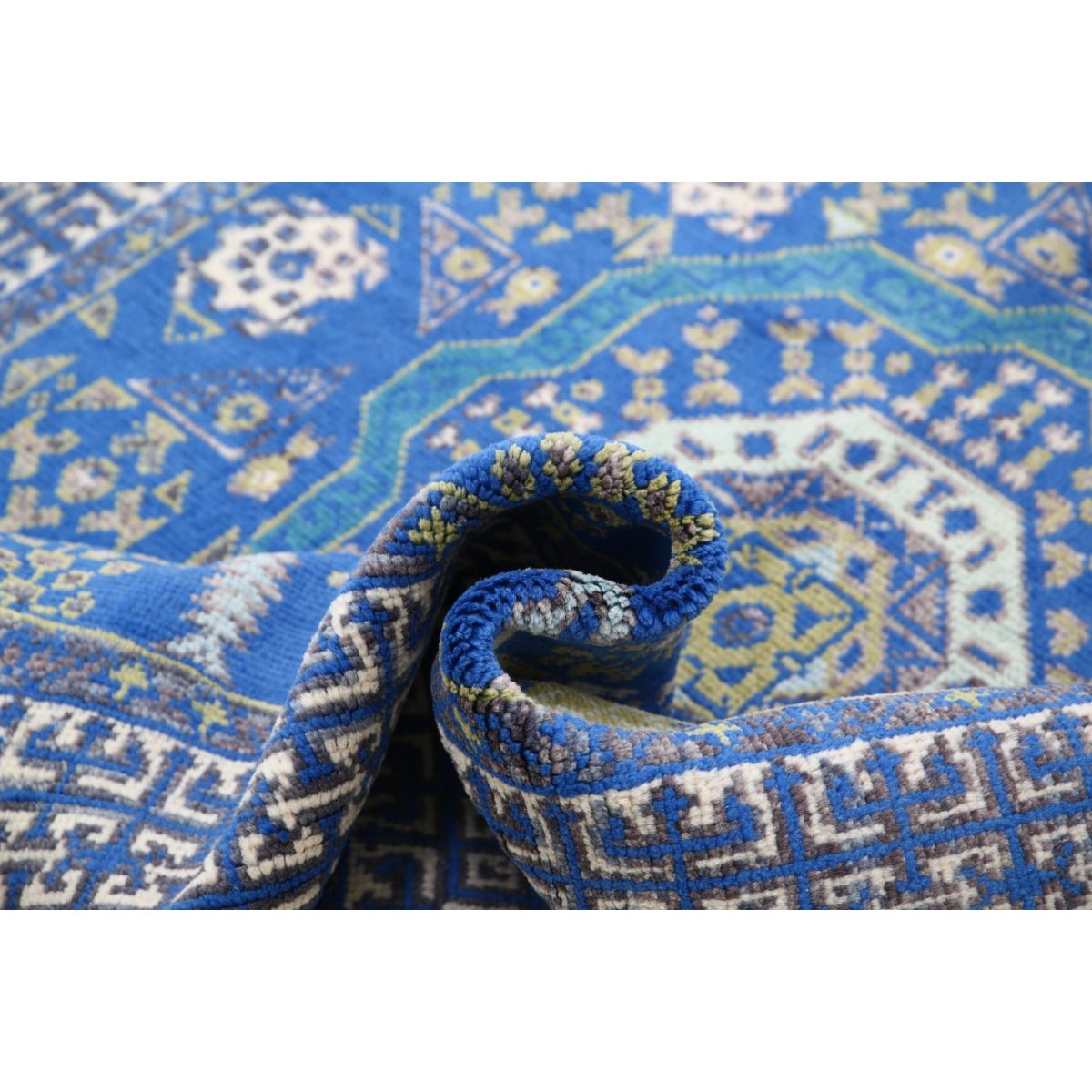 Revival 5x7 Handmade Double Knotted Washable Wool Rug - Colorful