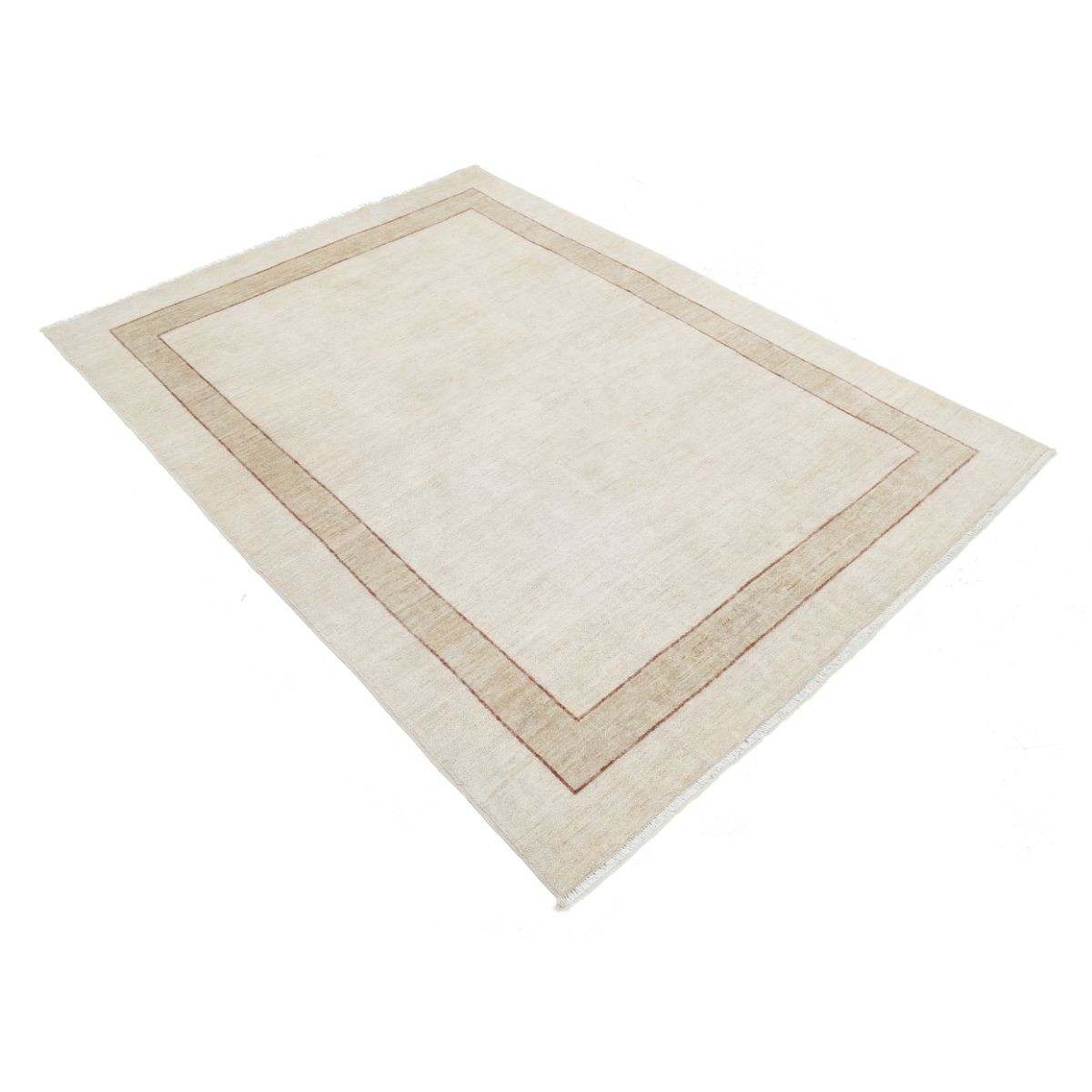 Modcar 5x6 Handmade Double Knotted Washable Wool Rug - Colorful