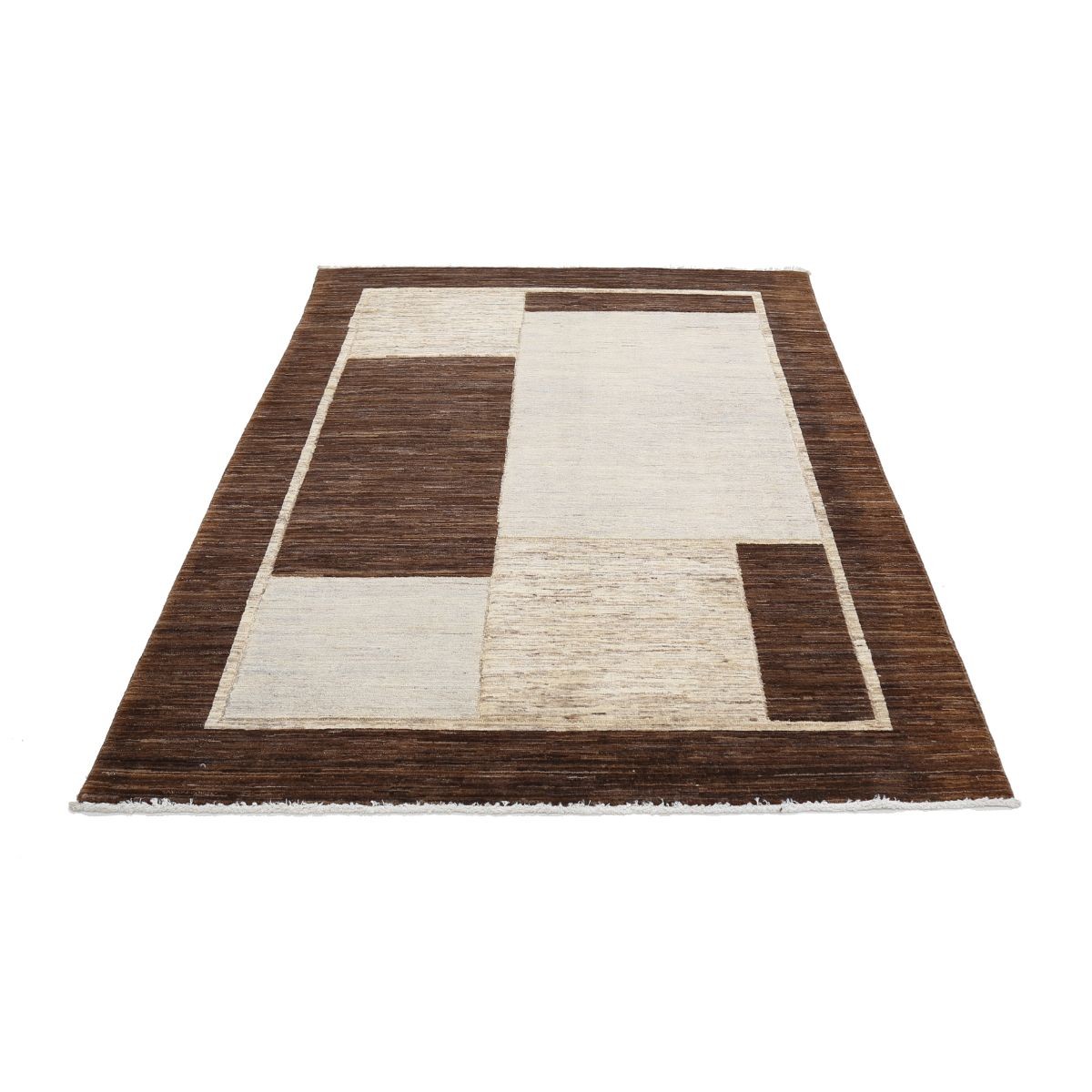 Modcar 5x7 Handmade Double Knotted Washable Wool Rug - Colorful